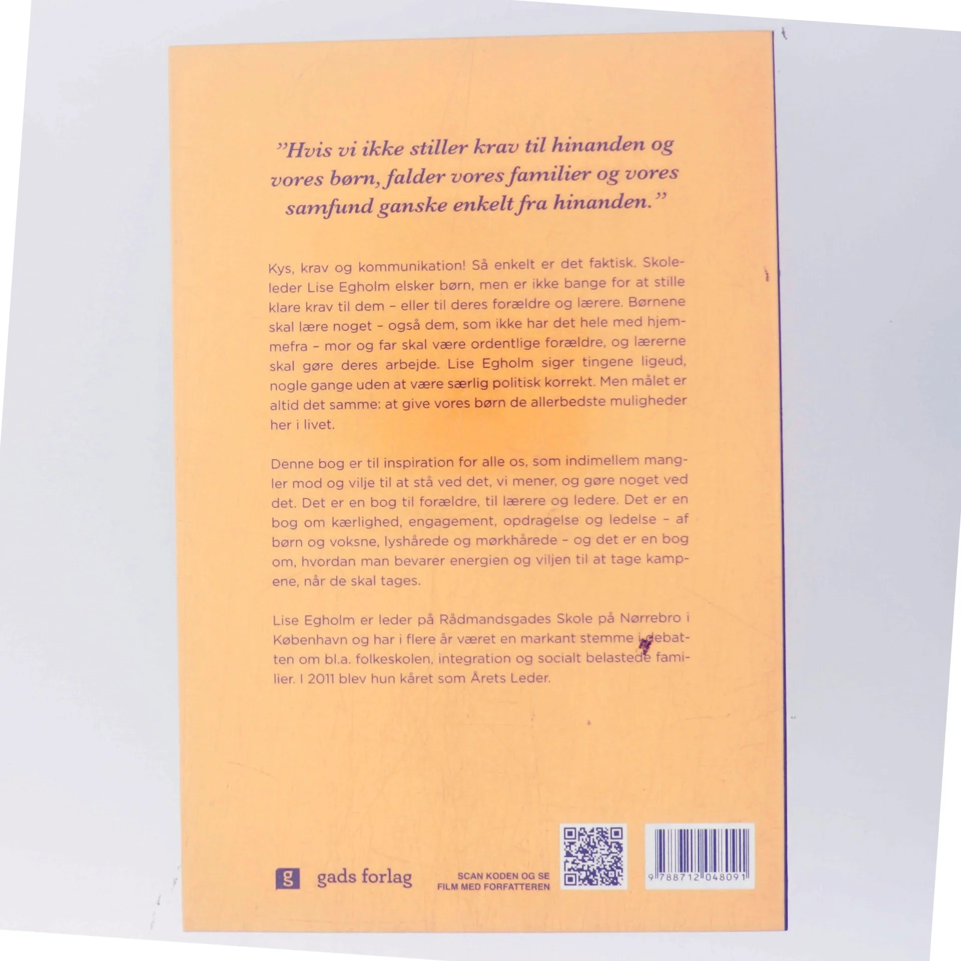 Fordi du skal! : kærlige spark fra skolelederen af Lise Weber Egholm (Bog)