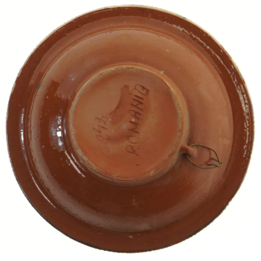 Dekorativ keramisk skål (str. Ø 21,5 cm)