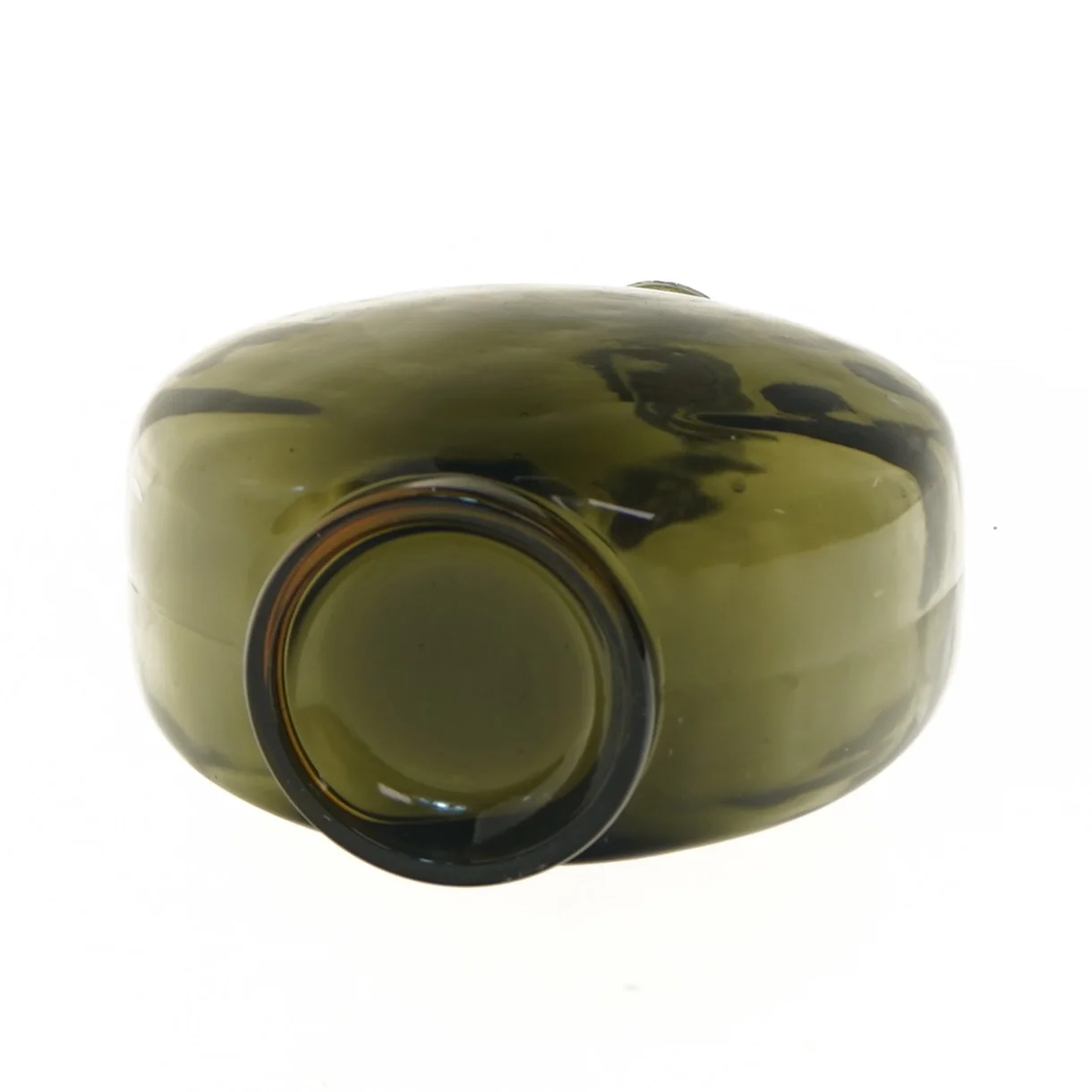 Rund glasflaske med prop (str. 17,5 cm)