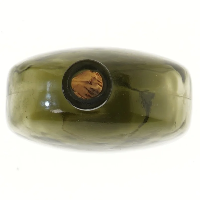 Rund glasflaske med prop (str. 17,5 cm)