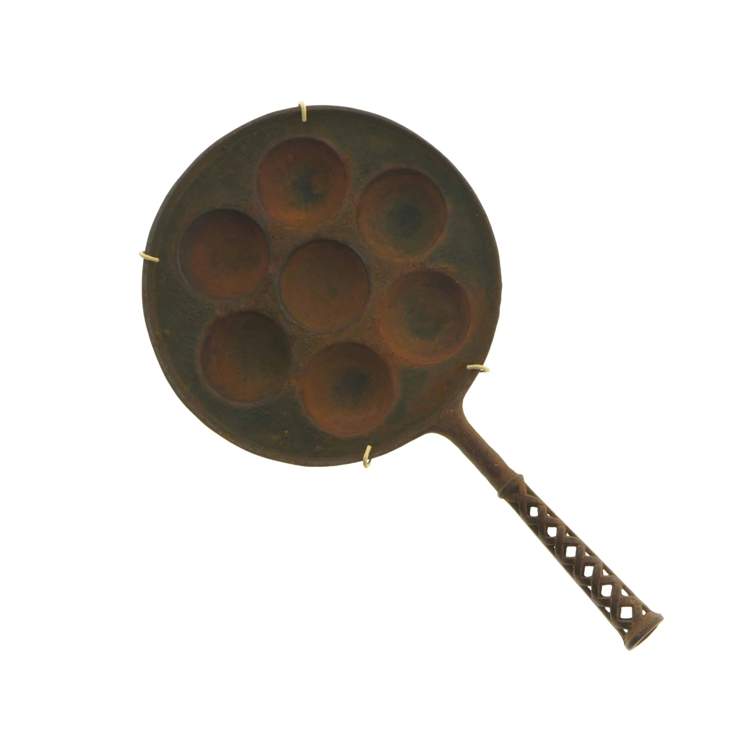 Antik æbleskivepande (str. Ø 24,5 cm)