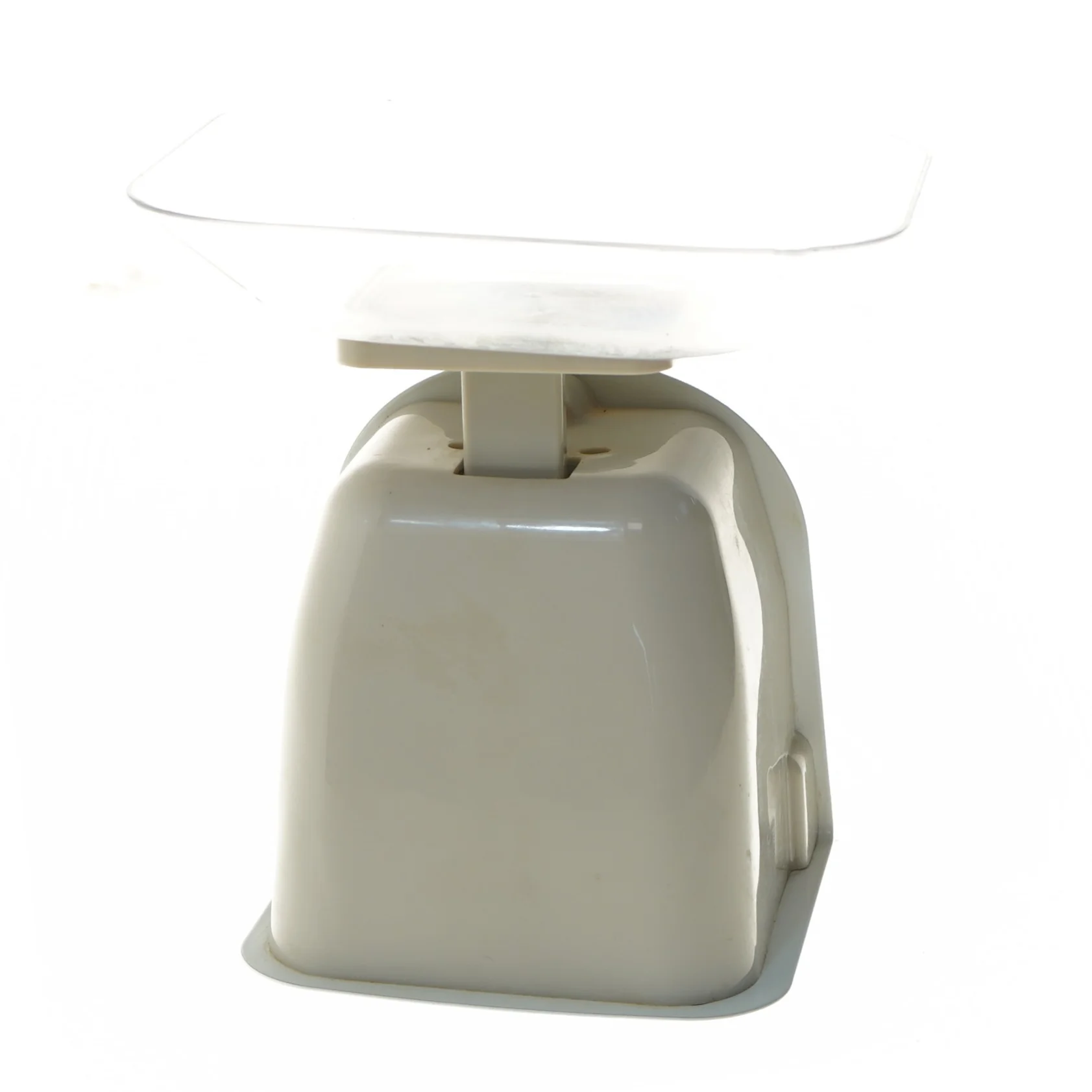 Gammeldags køkkenvægt 5kg, flot stand (str. 19 cm)