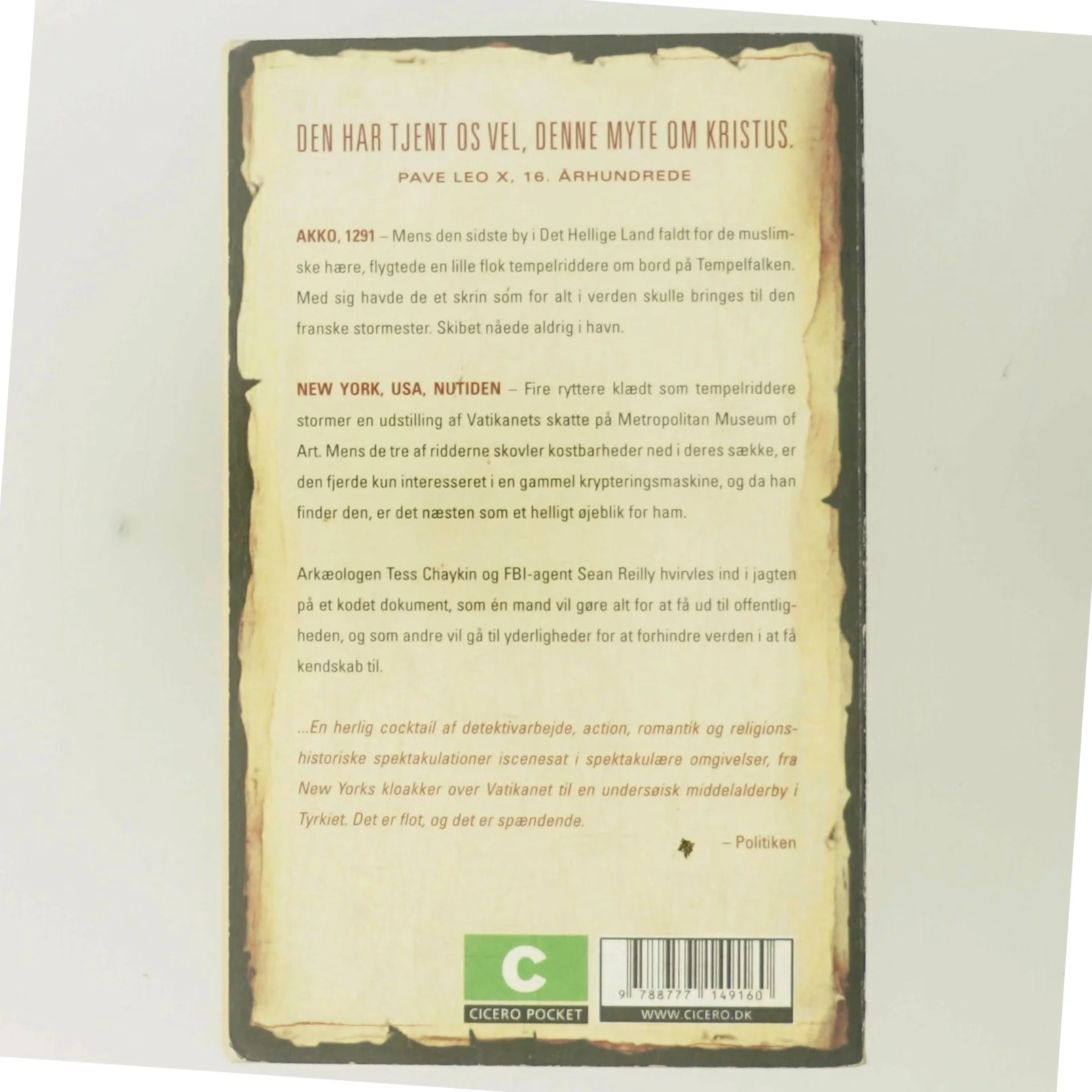 Den sidste tempelridder af Raymond Khoury (Bog)