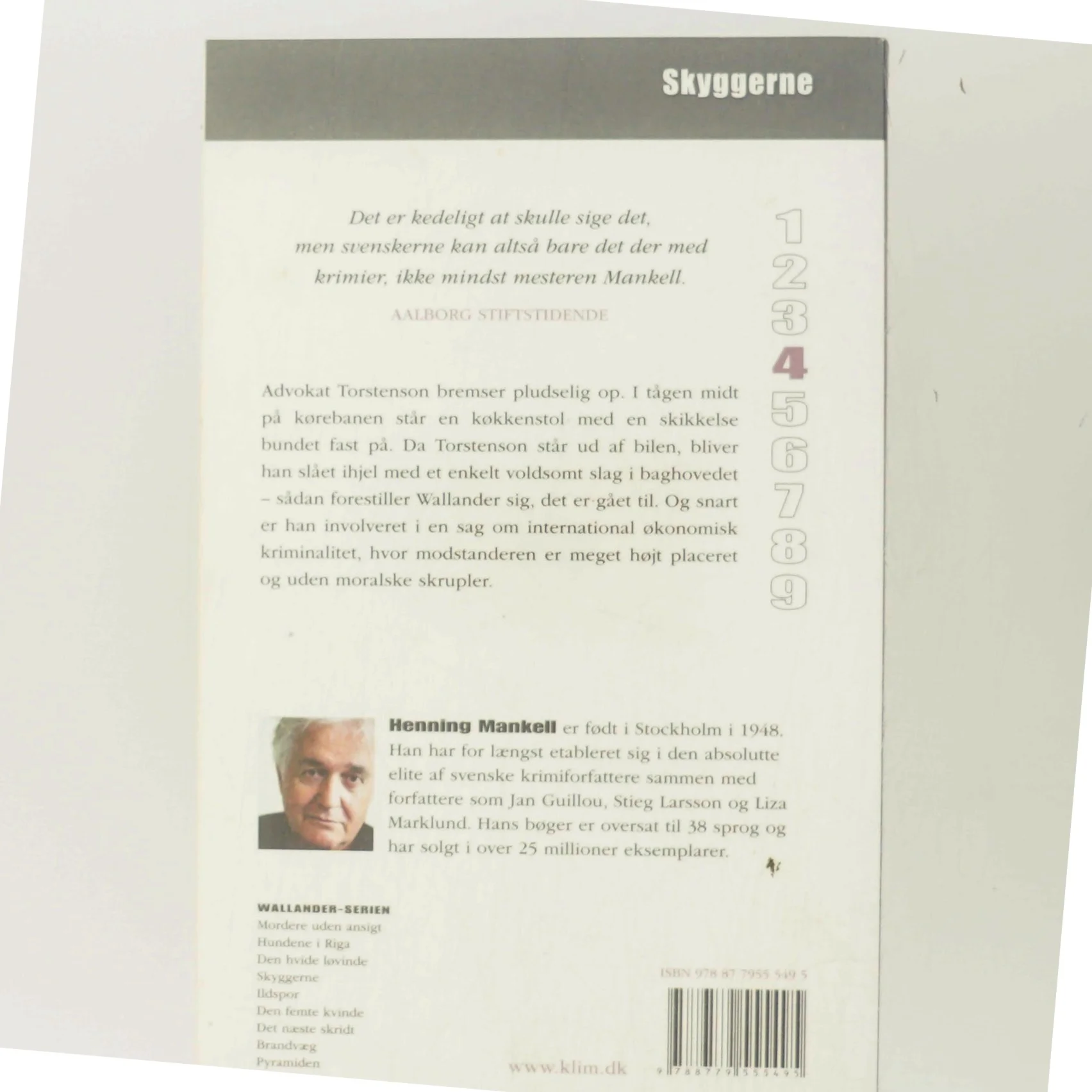 Skyggerne af Henning Mankell (Bog)