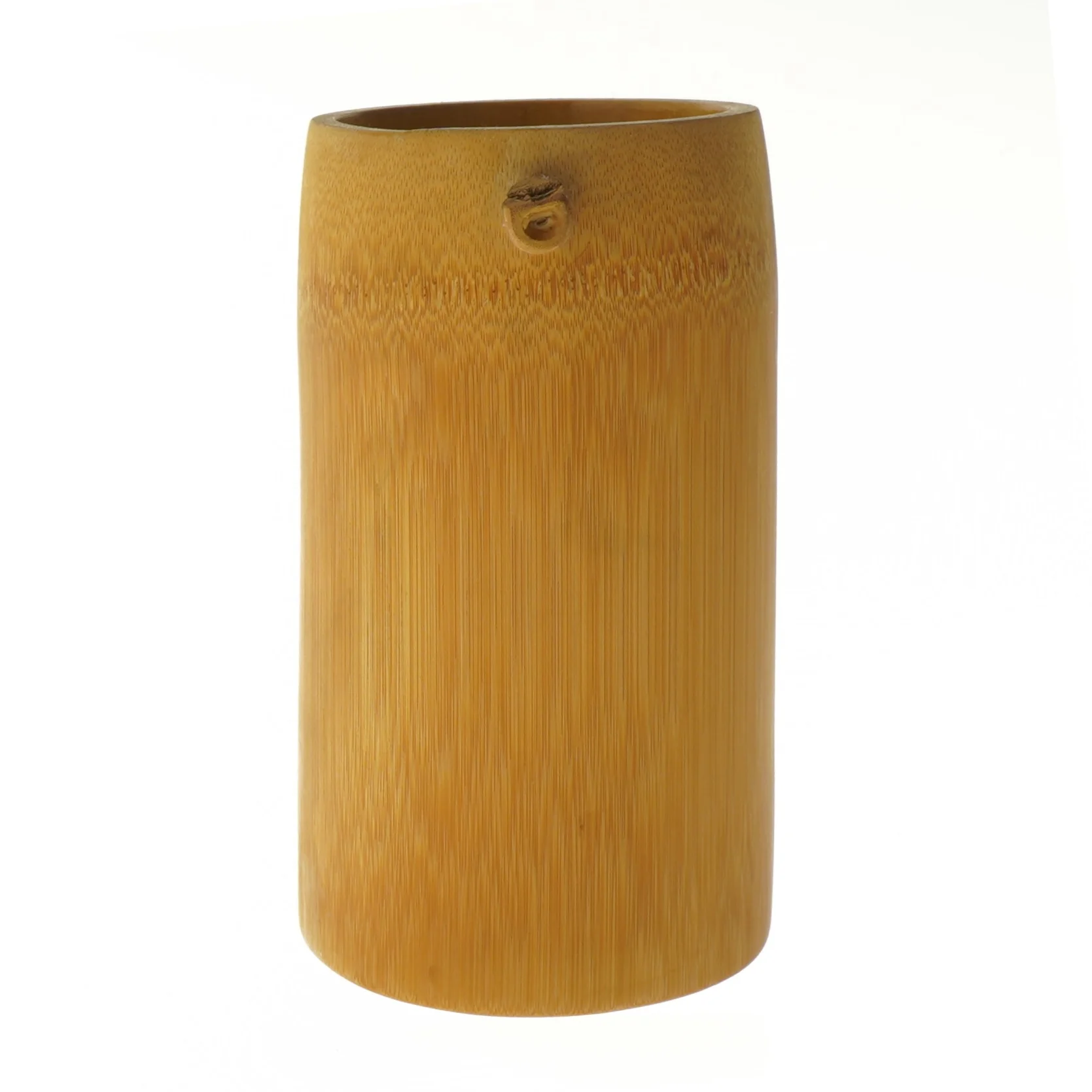 Flot unik holder af træ, mange anvendelsmuligheder (str. Ø 10,5 cm længde 18 cm)