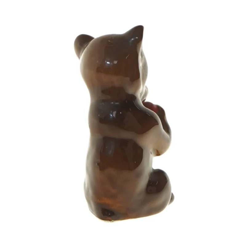 Keramik bjørn figur (str. 10 cm)