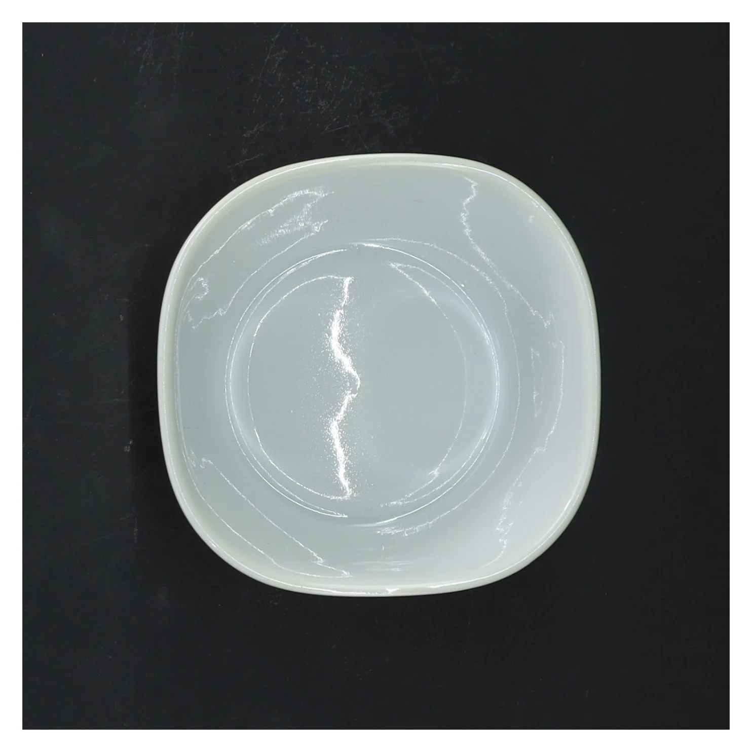 Sukkerskål med orange bladmotiv fra Lotus Lyngby (str. 9,5x5,5 cm)