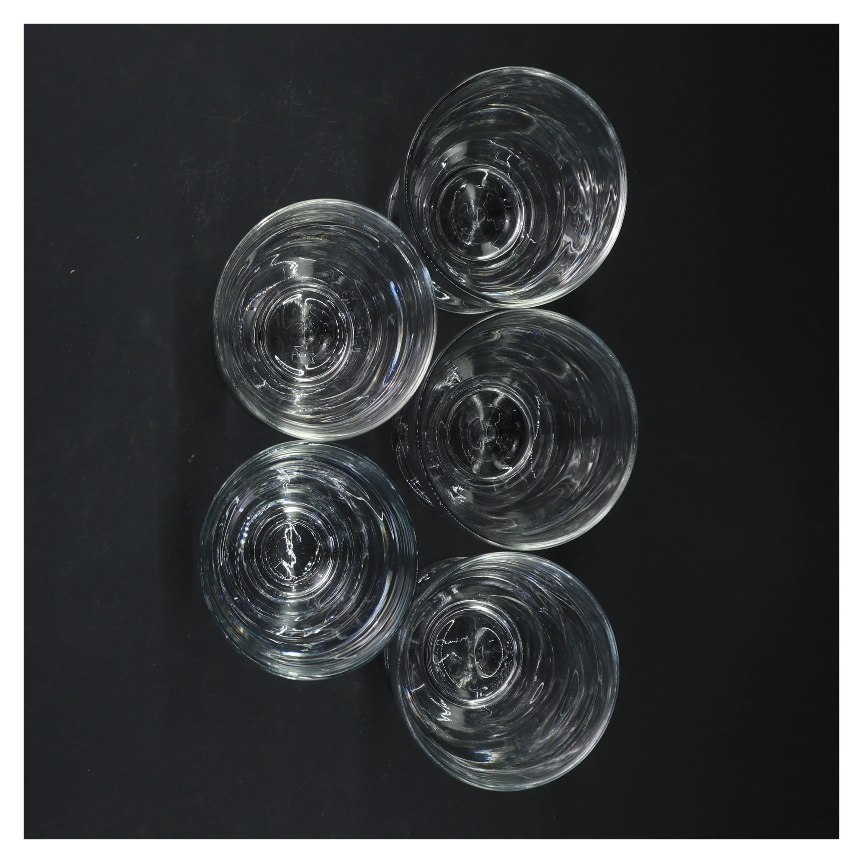 Sæt med 5 glas (str. 11,5x7,5 cm, 5 styk cm)