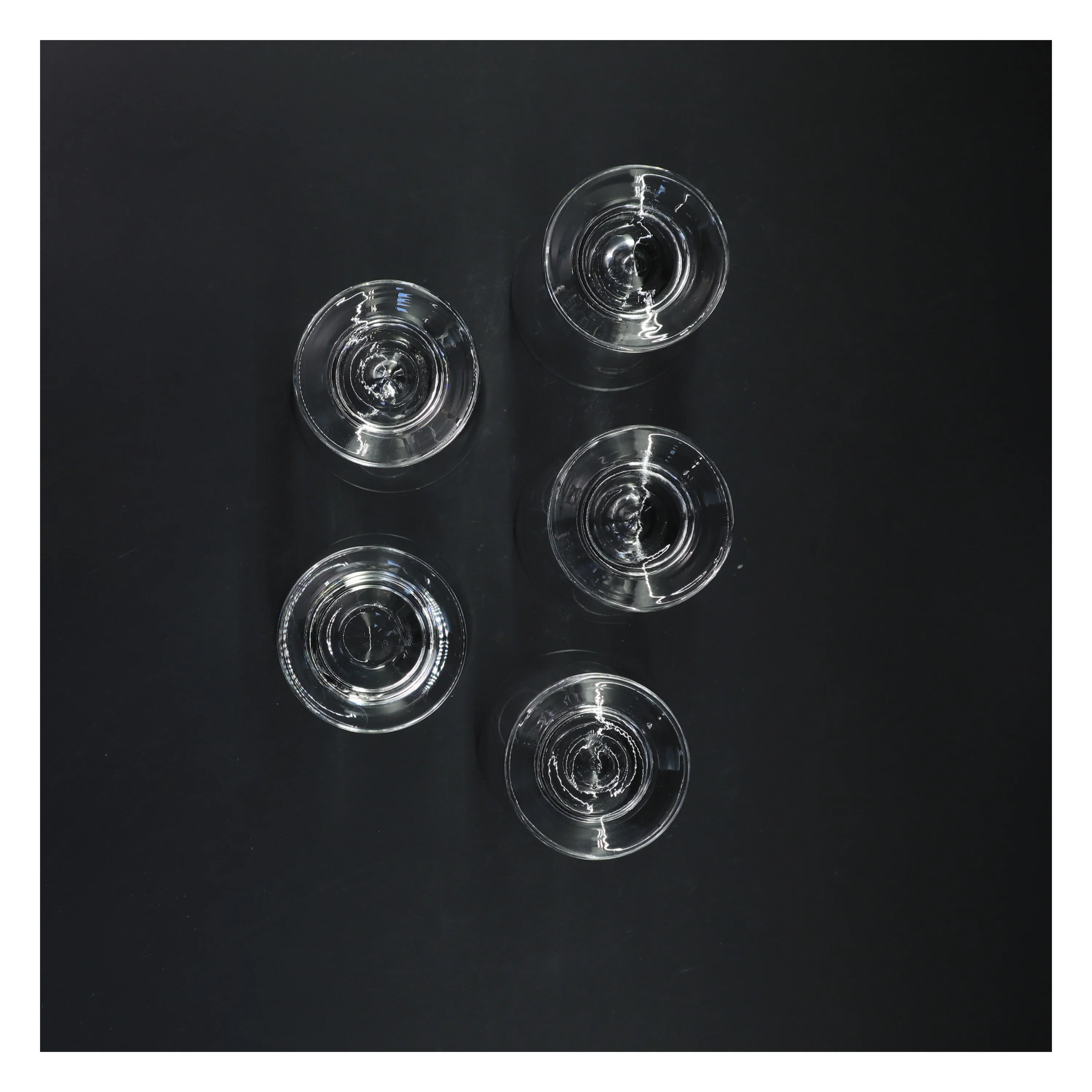 Sæt med 5 glas (str. 11,5x7,5 cm, 5 styk cm)