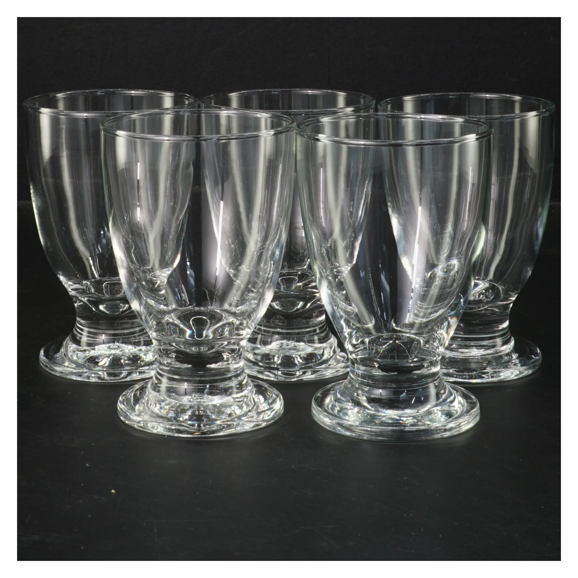 S&aelig;t med 5 glas (str. 11,5x7,5 cm, 5 styk cm)