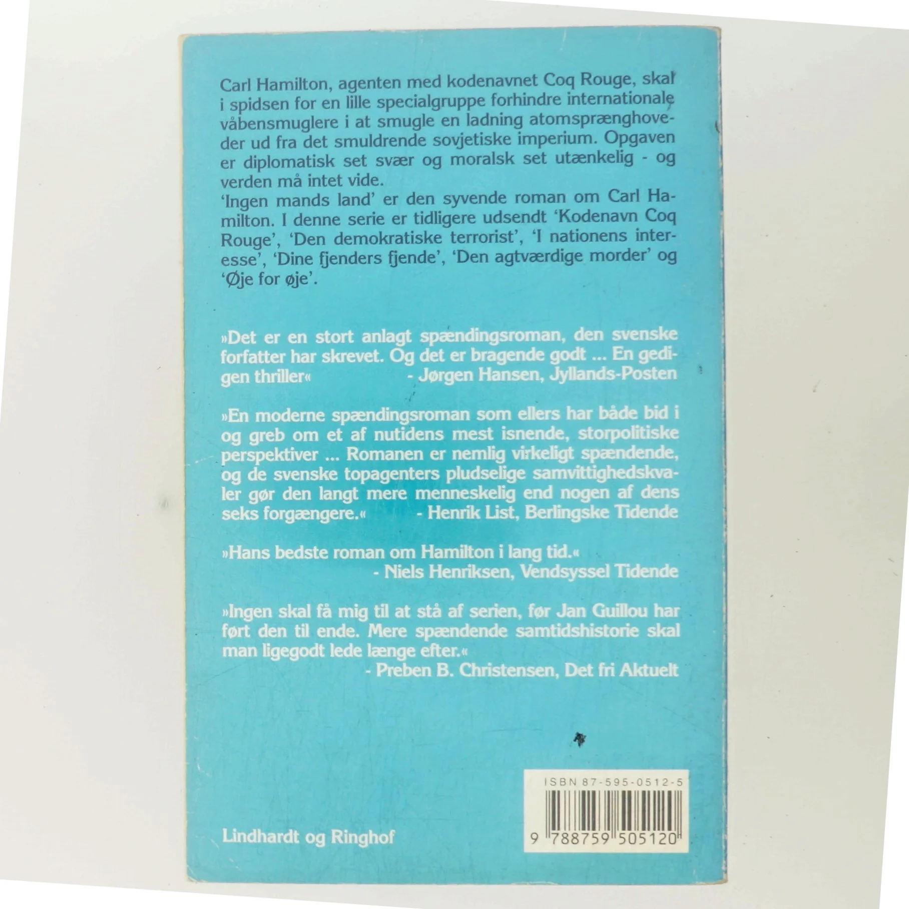 Ingen mands land af Jan Guillou (Bog)