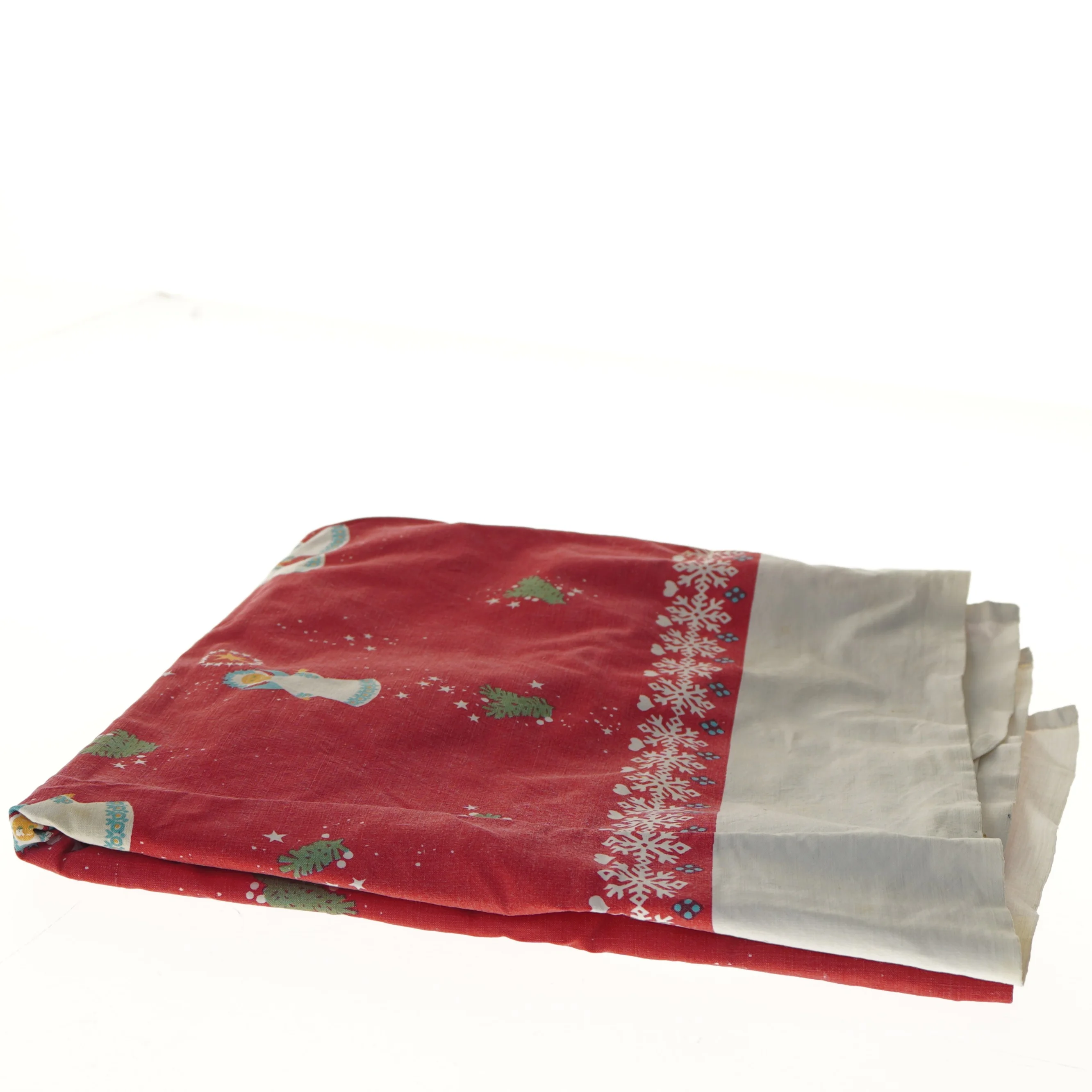 Juledug med englemotiv (str. 134x134 cm)