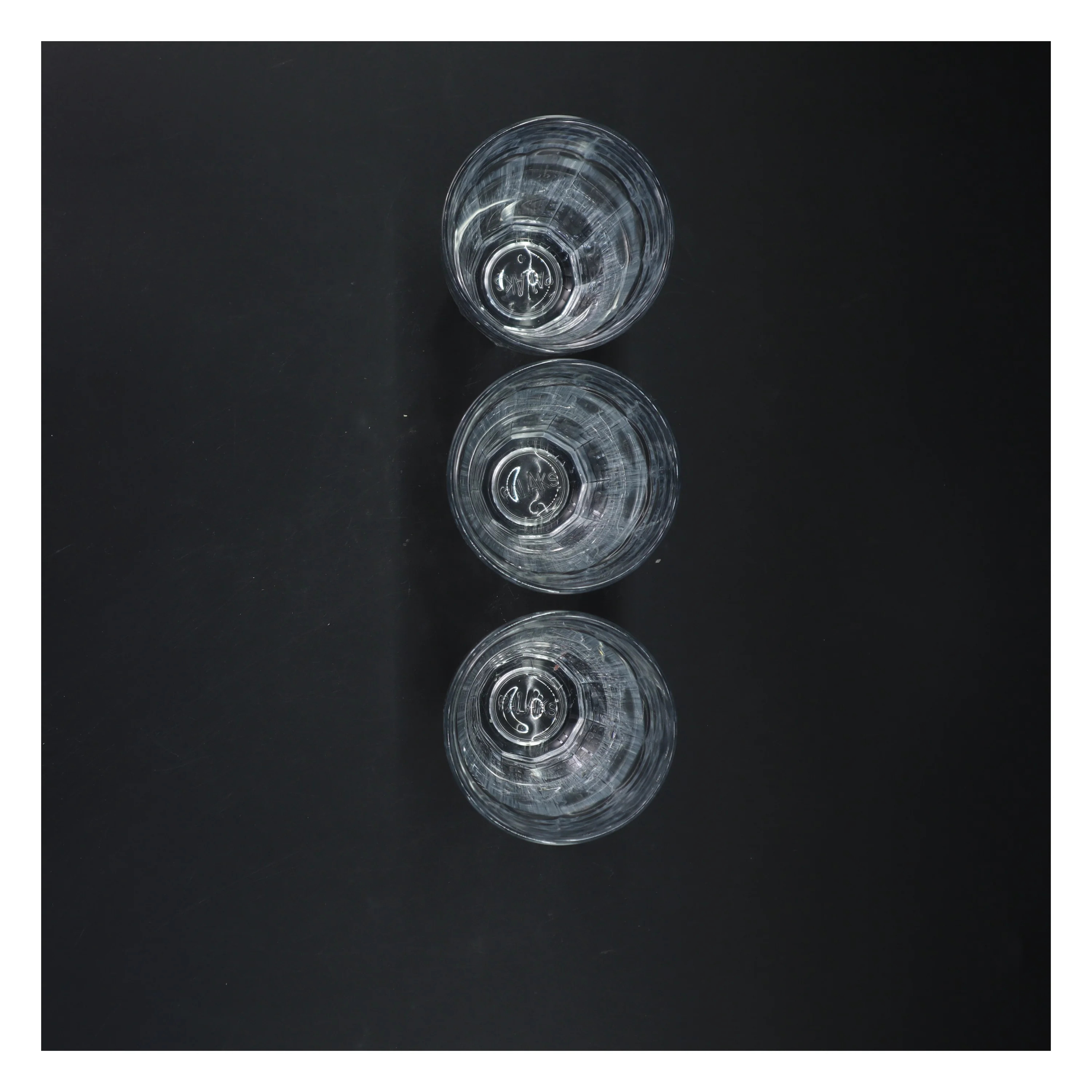 Sæt med tre cafe latte drikkeglas fra Palaks (str. 14x8 cm)