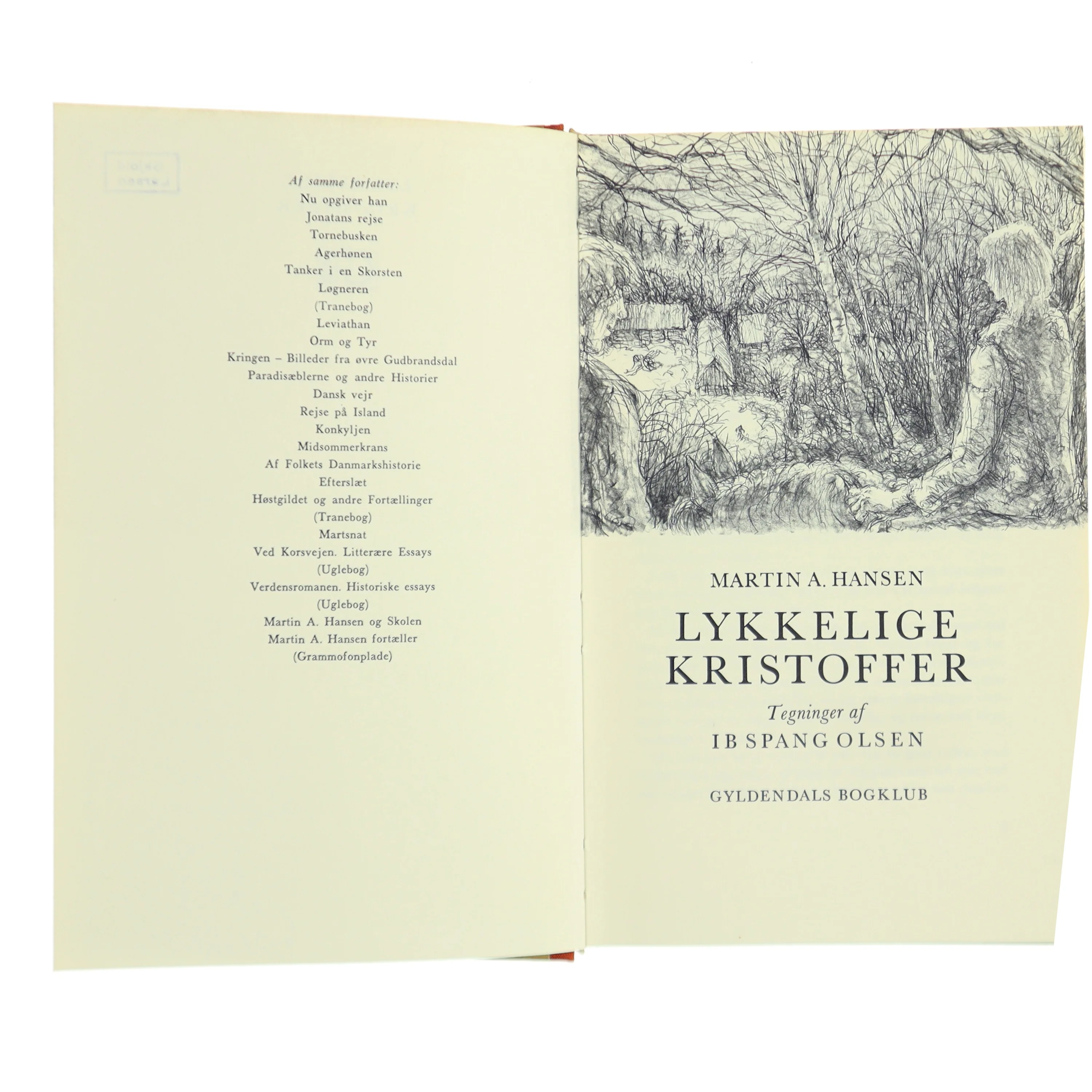 Lykkelige Kristoffer af Martin A. Hansen (Bog)