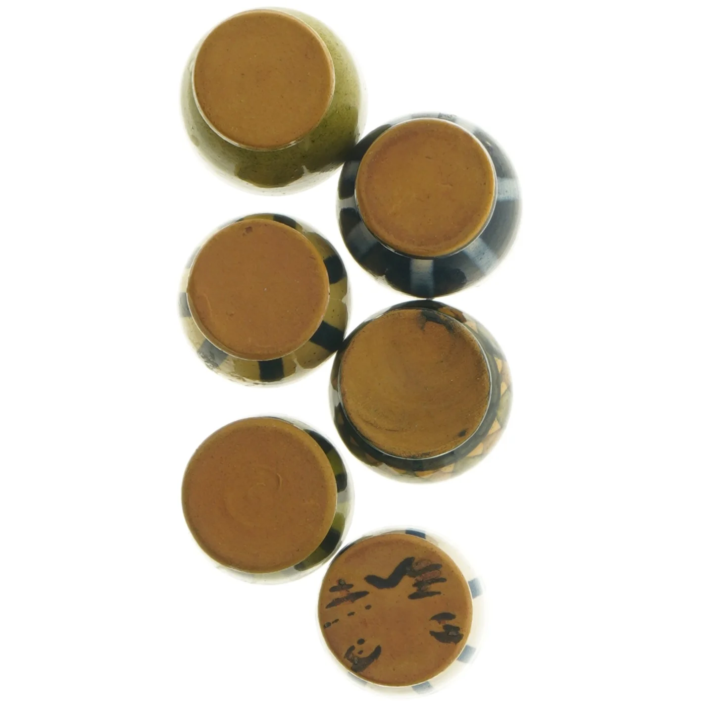 Sæt af æggebægre i keramik (str. Ø 4,5x5,5 cm)