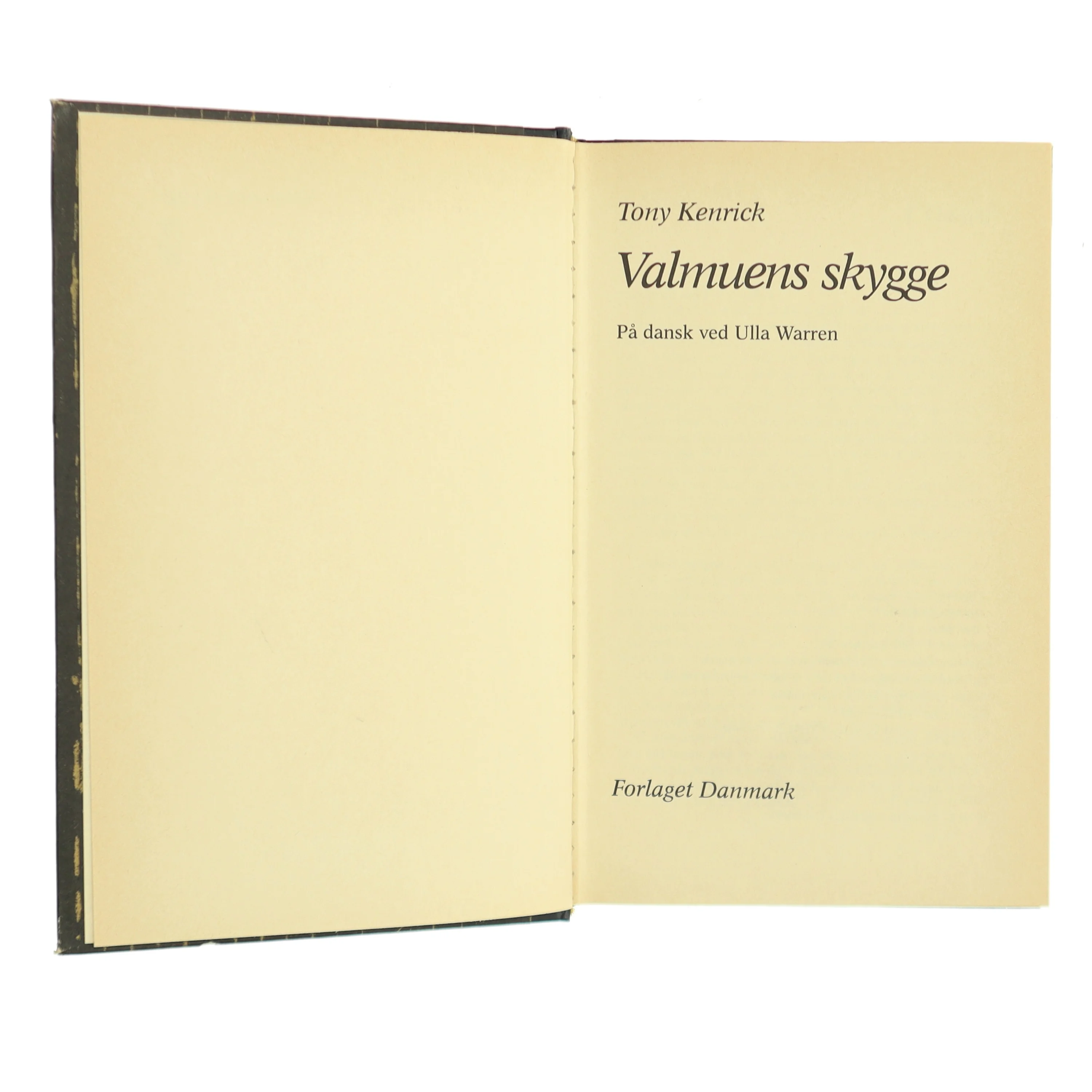 Antik bog og fin ryg. Valmuens skygge af Tony Kenrick (Bog)