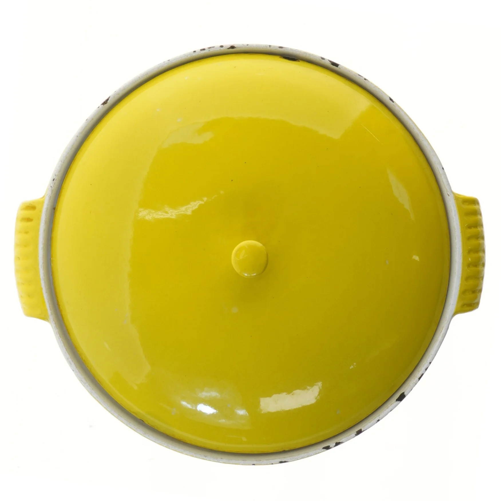 Antik støbejernsgryde med låg, den originale  (str. Ø 28,5 cm)