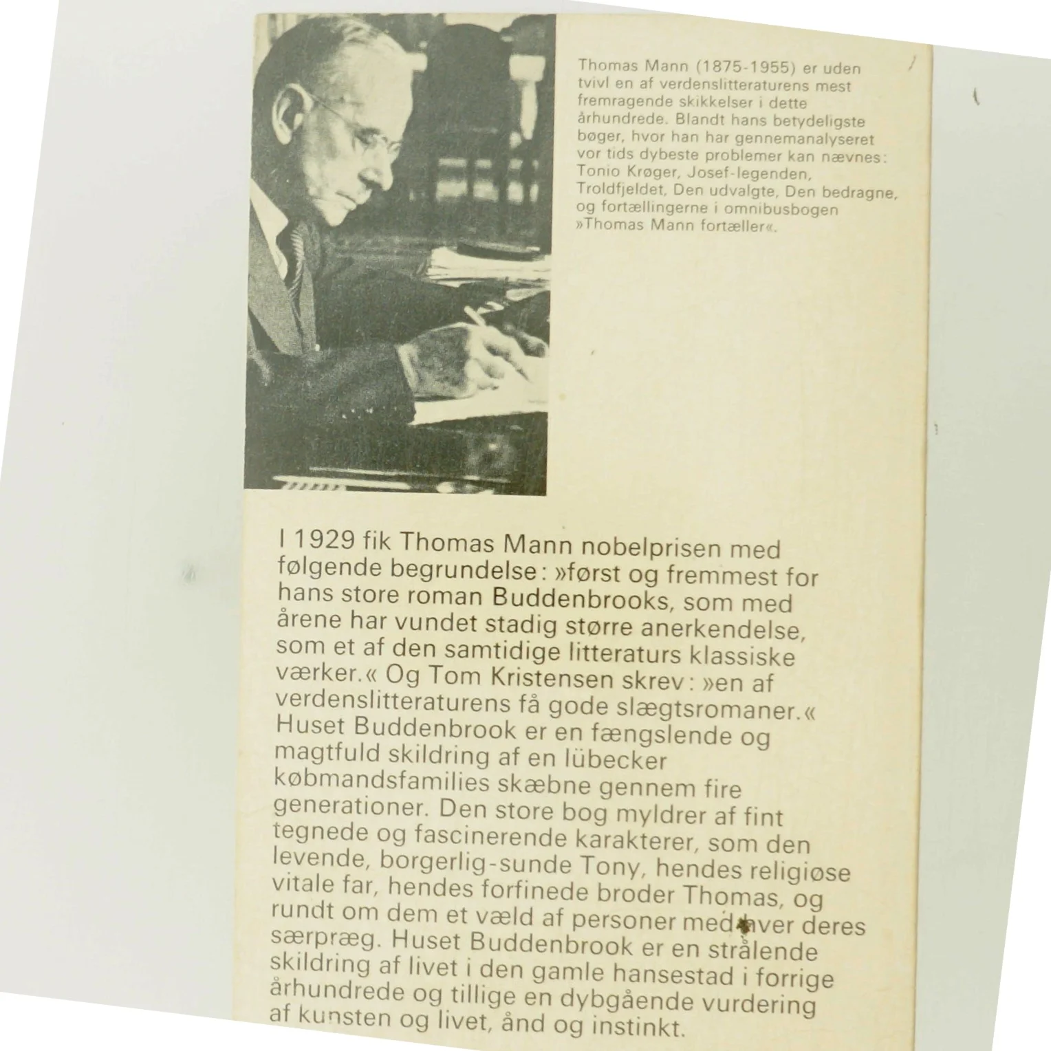 Huset Buddenbrook af Thomas Mann (Bog)