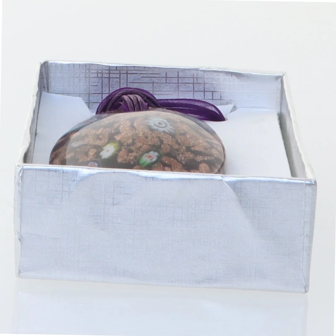 Håndlavet glassmykke, unika halskæde (str. Kasse 9 x 6 cm)