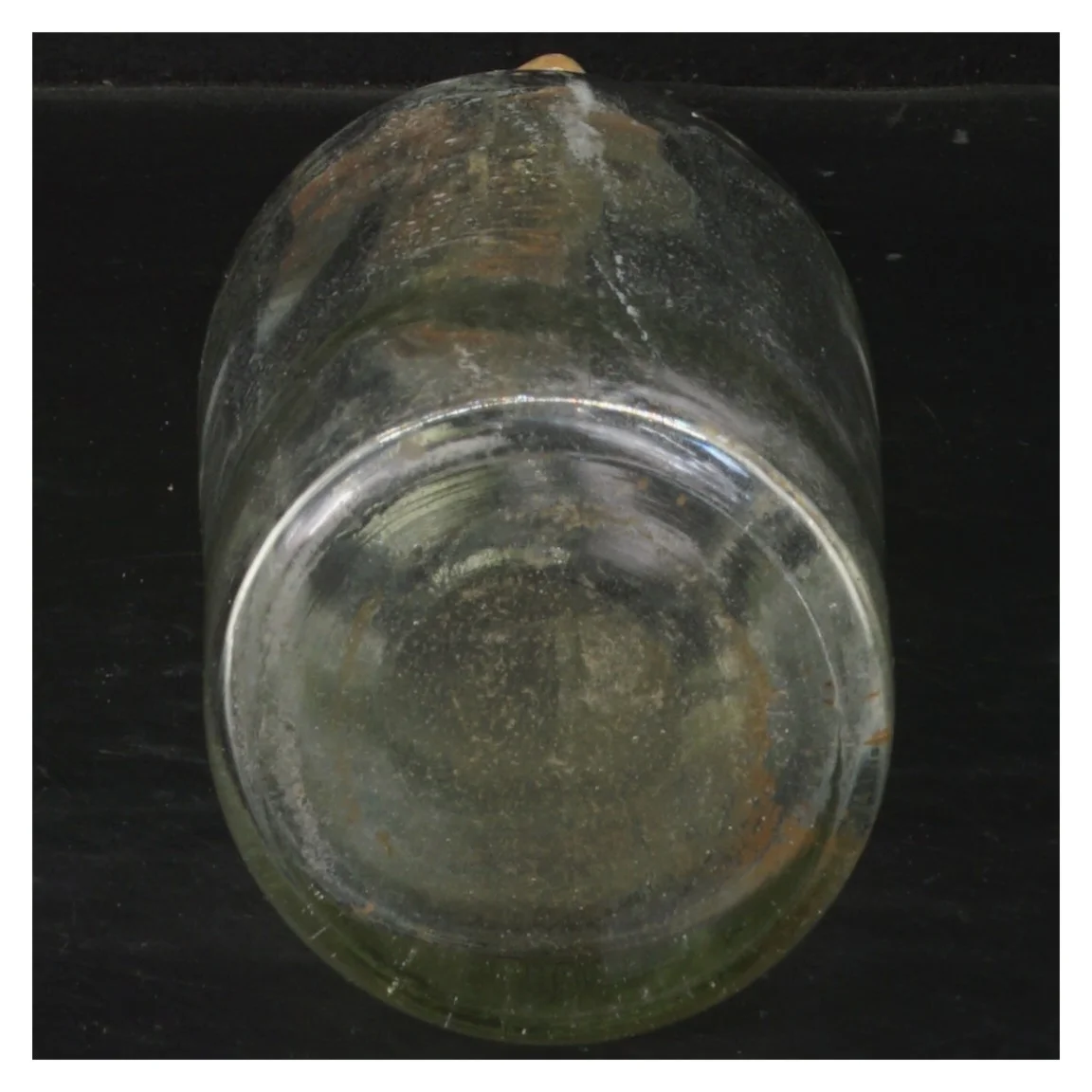 Flot glasflaske med korkprop-låg (str. 21 cm)