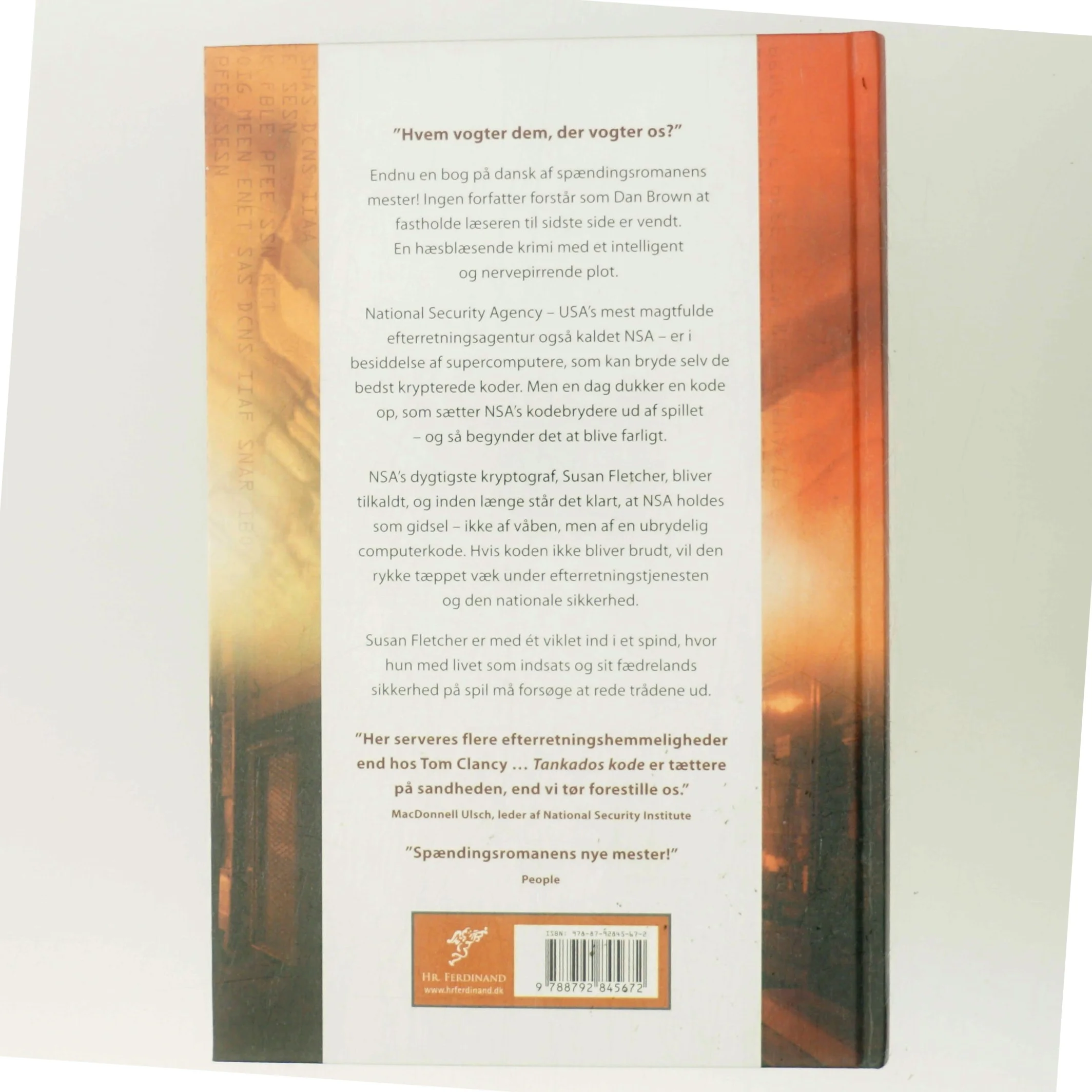 Tankados Kode af Dan Brown (Bog)