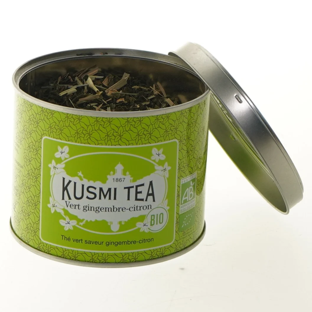 Kusmi Tea grøn te med ingefær og citron fra Kusmi Tea (str. Ø 10x8,5 cm)