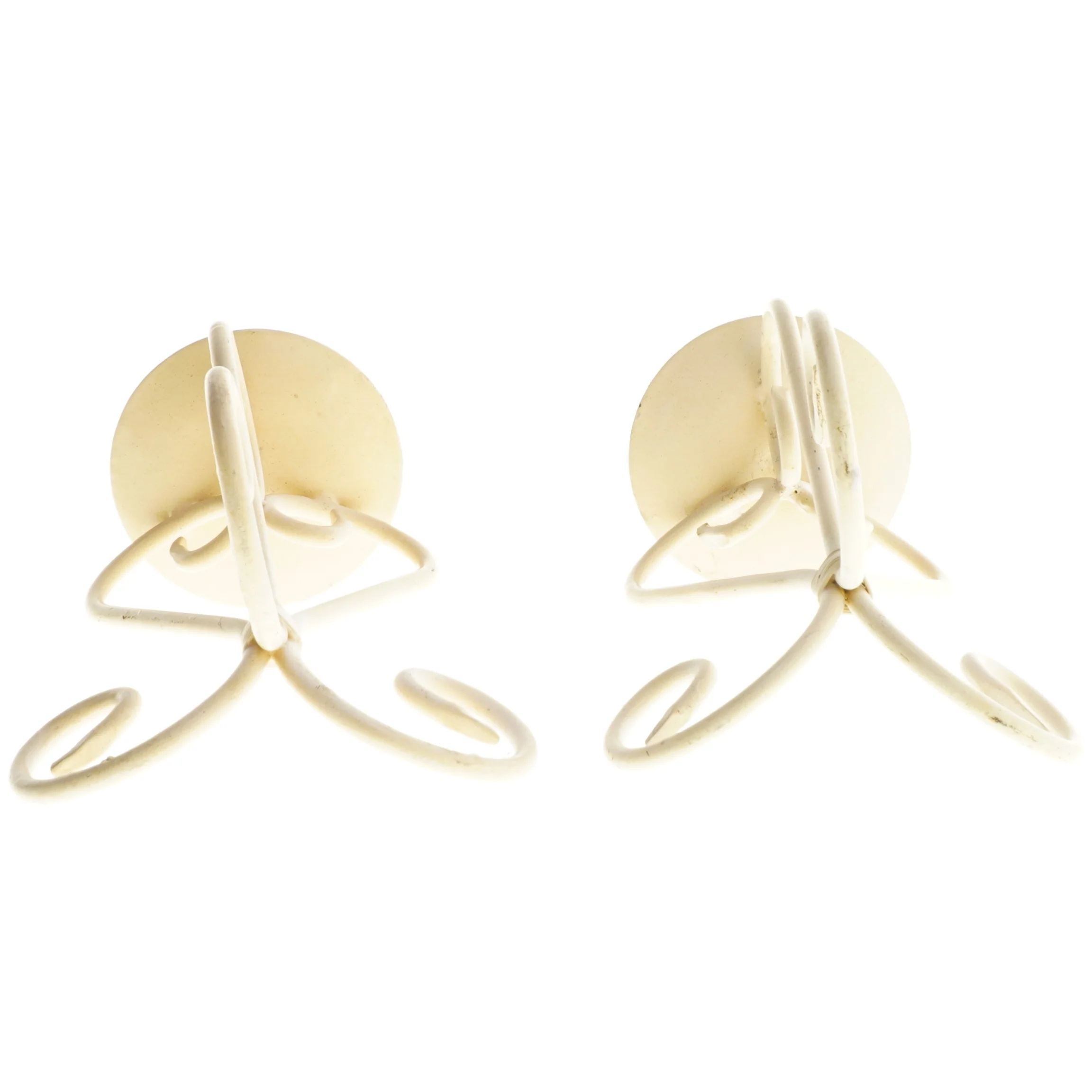 Flotte hvide lysestager (str. 2 stk 18 cm)