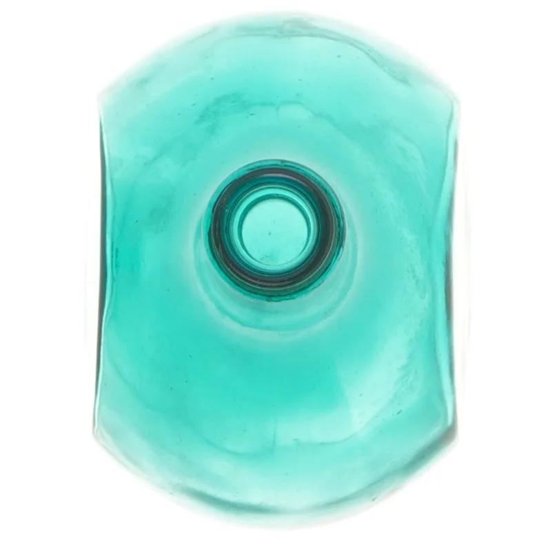 Blå glasflaske 17,5 cm (str. 17,5 cm)