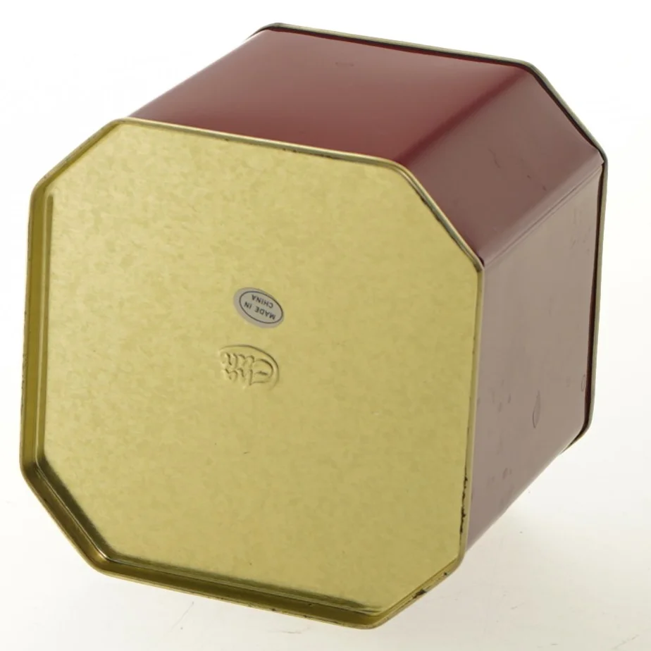 Kinesisk thedåse med låg (str. 10x10x10 cm)