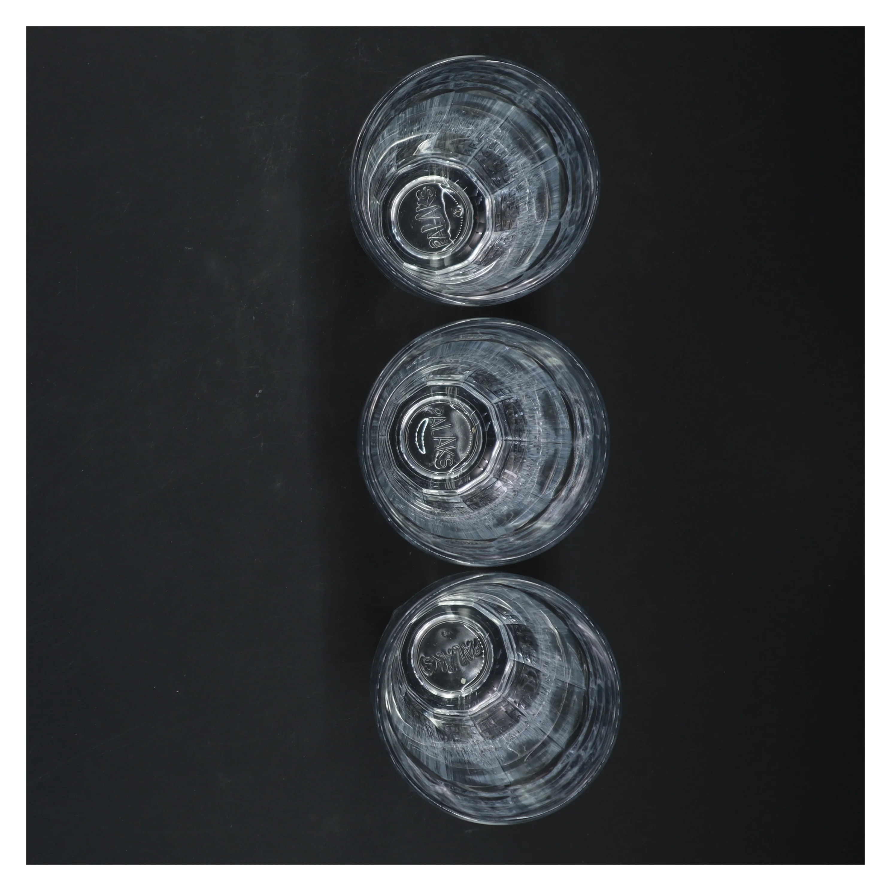 Sæt med 3 glas fra Palaks, perfekte til café latte etc, (str. 14x8 cm)