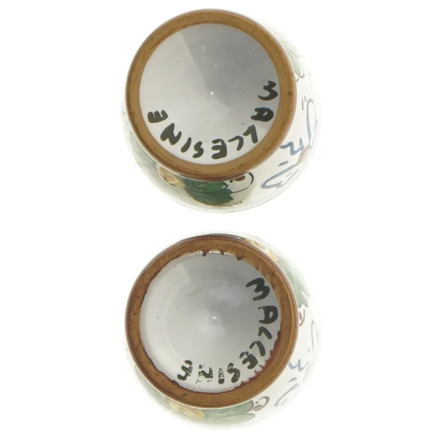 Keramiske æggebægre (str. Ø 5x6,5 cm)