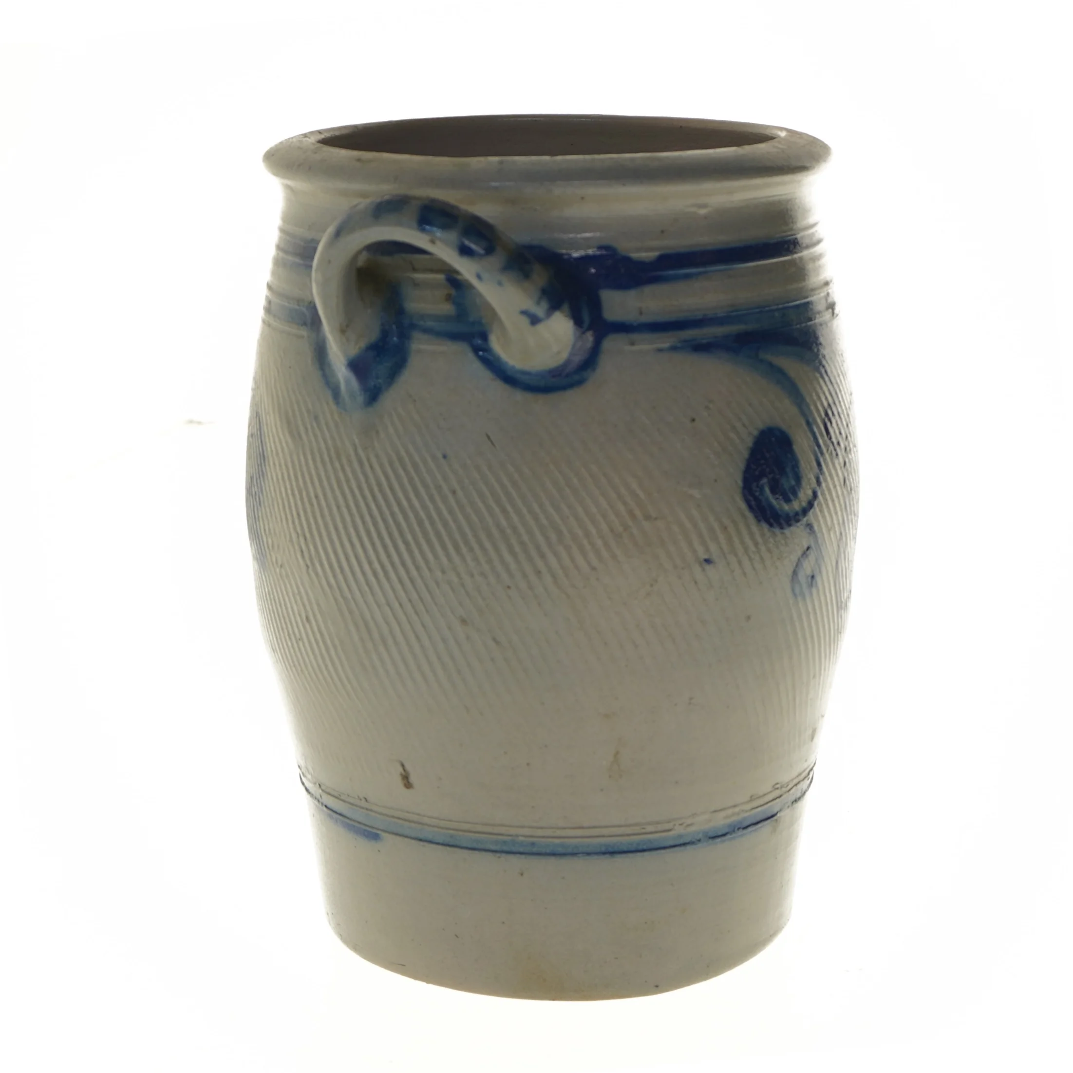 Klassisk keramik krukke med håndtag (str. Ø 16x28 cm)