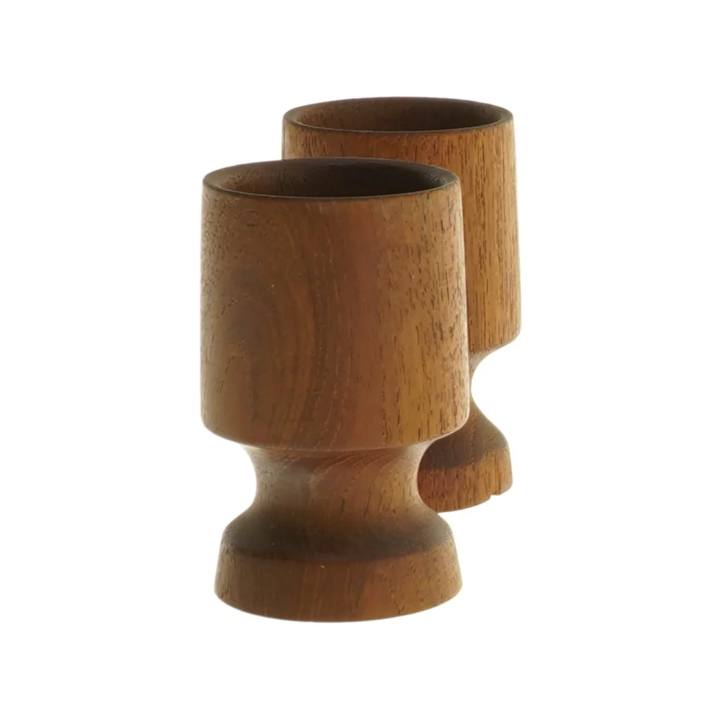 Træ lysestager (str. Ø 4,7x8 cm)