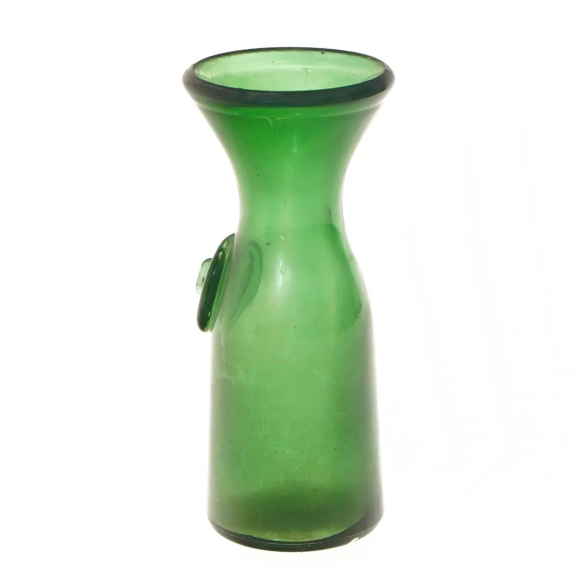 Vintage grøn vase (str. 16 cm)