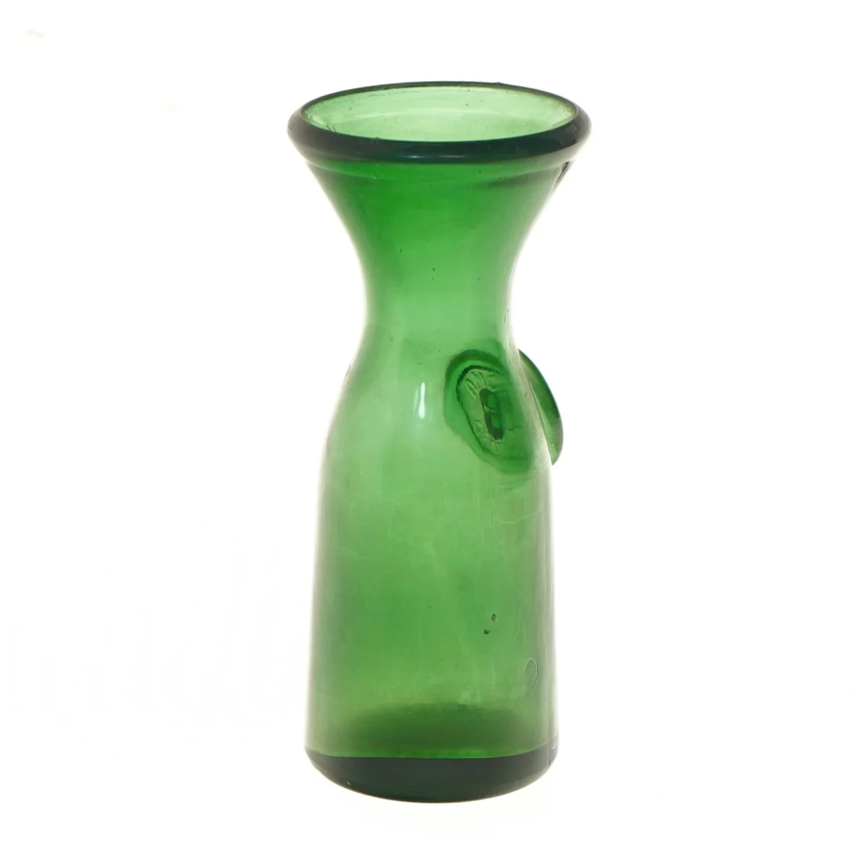 Vintage grøn vase (str. 16 cm)