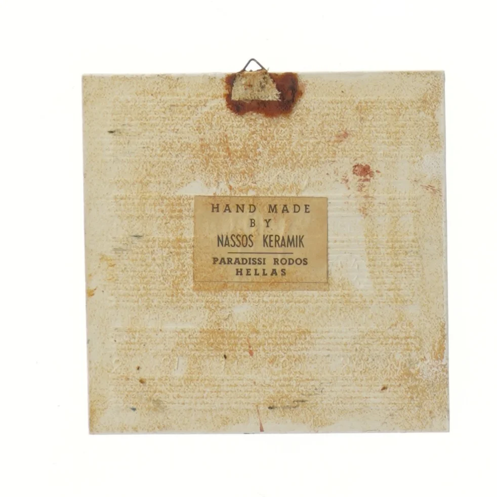 Flot keramisk vægdekoration (str. 15x15 cm)