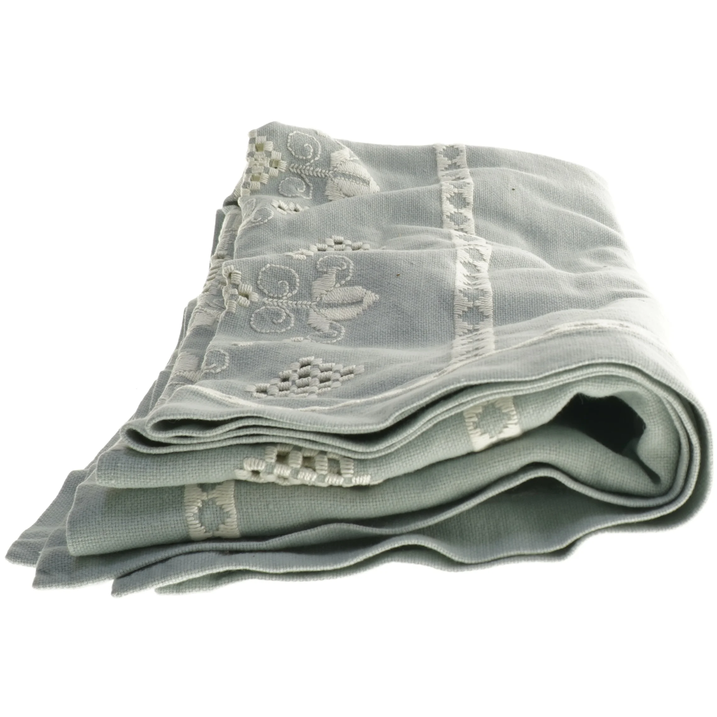 Antik håndbroderet dug (str. 320x79 cm)