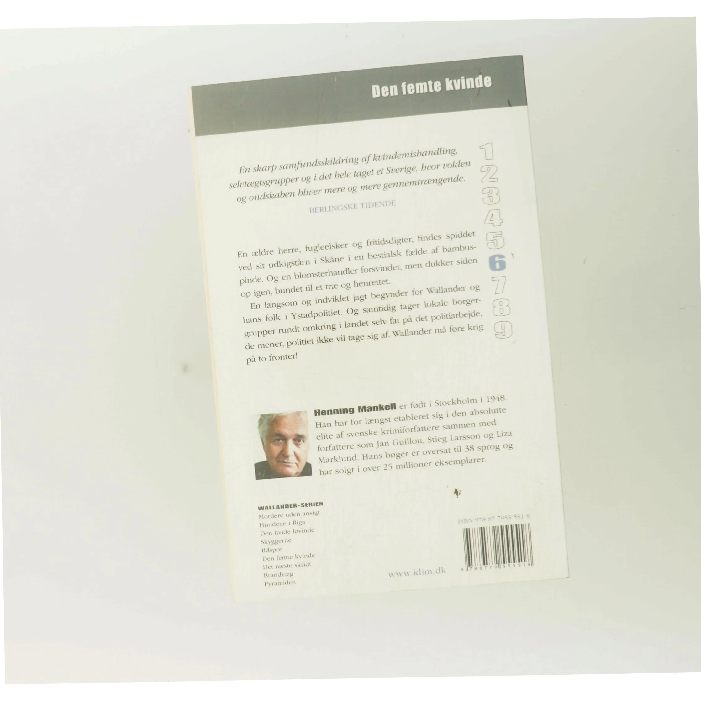 Den femte kvinde af Henning Mankell (Bog)