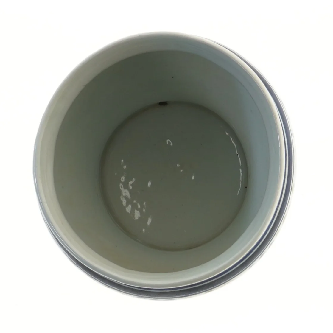 Dekorativ og smuk vase med blomstermønster (str. Ø 17,5x14 cm)