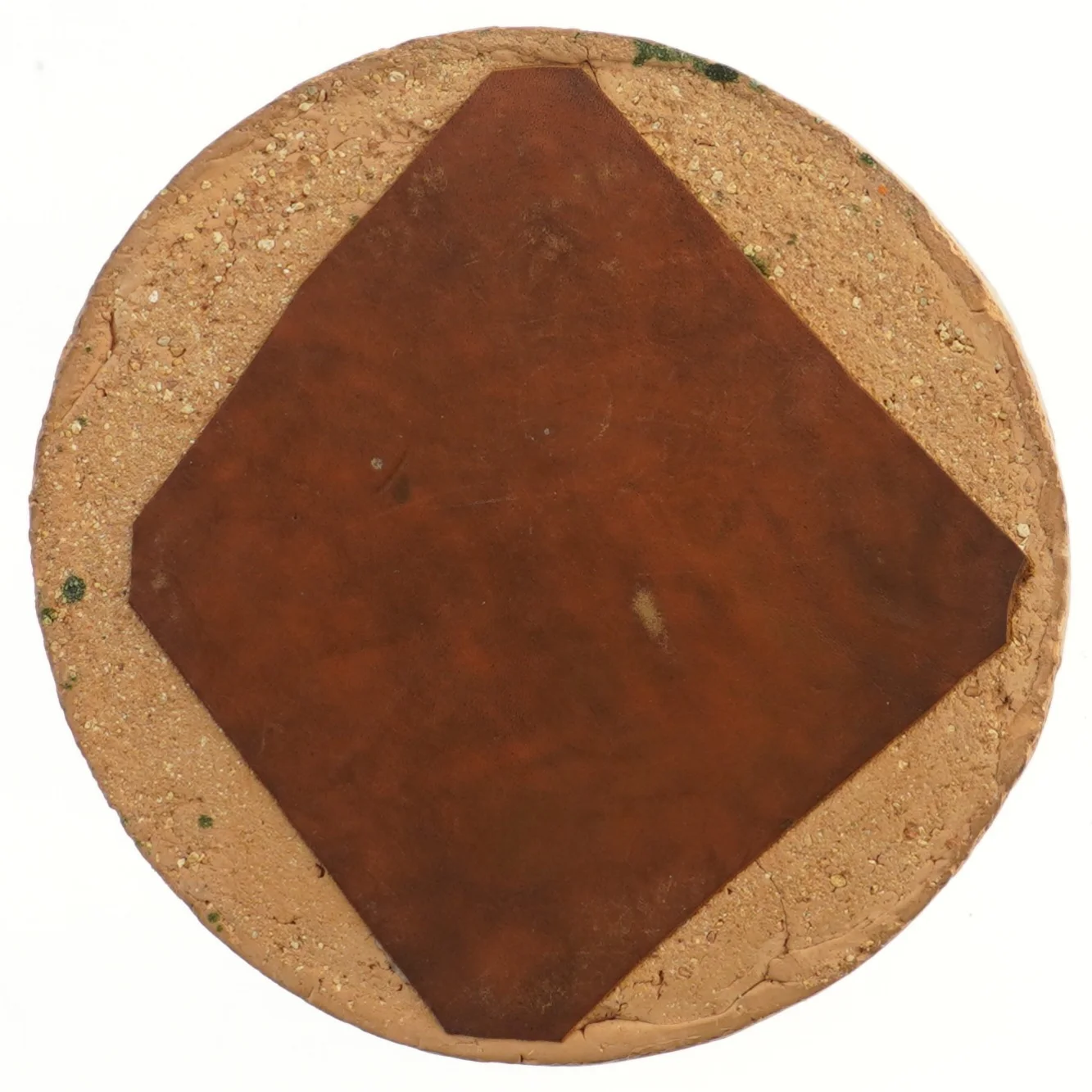 Rund keramisk og dekorativ skål (str. Ø 26 cm)