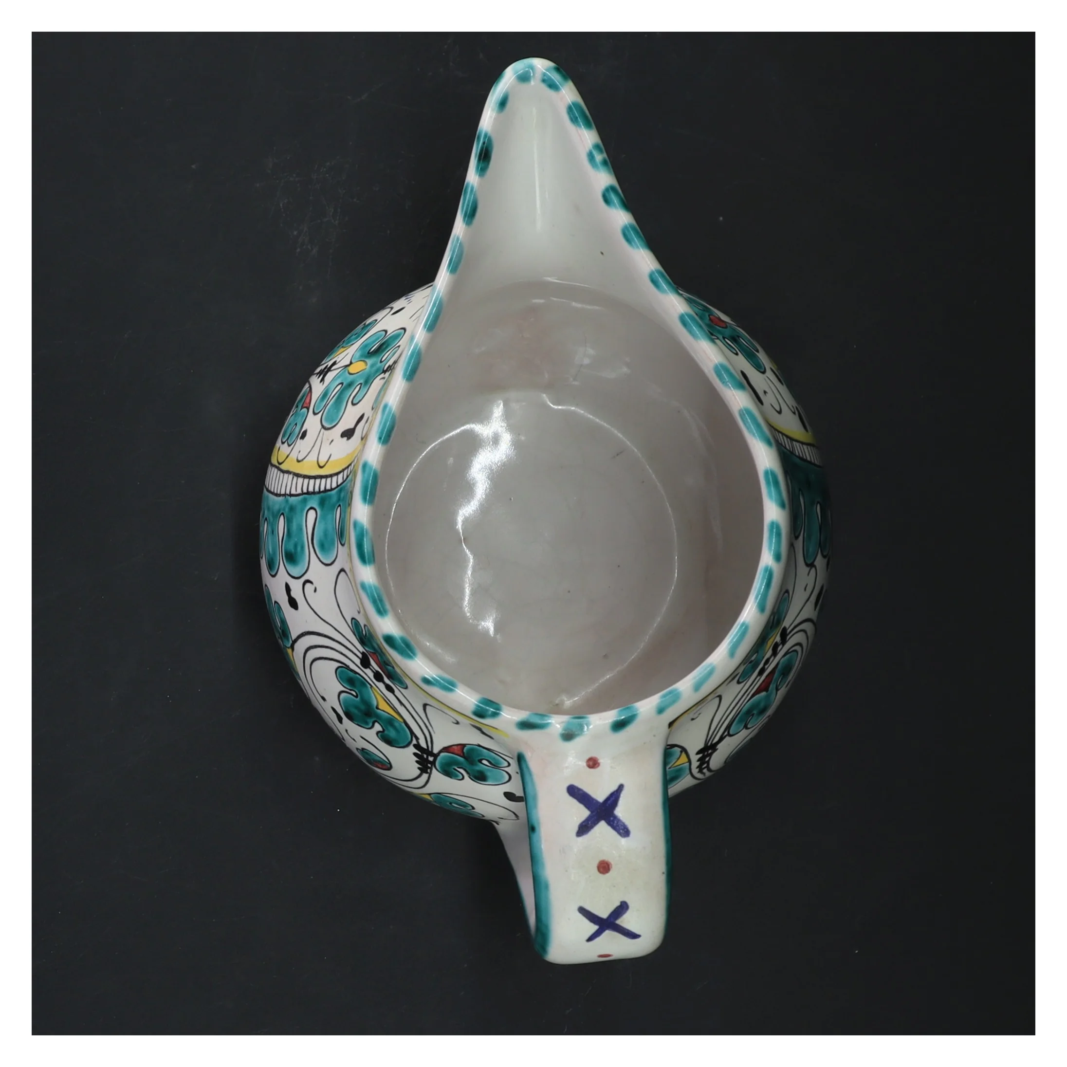 Dekorativ keramikkande (str. 13x12 cm)