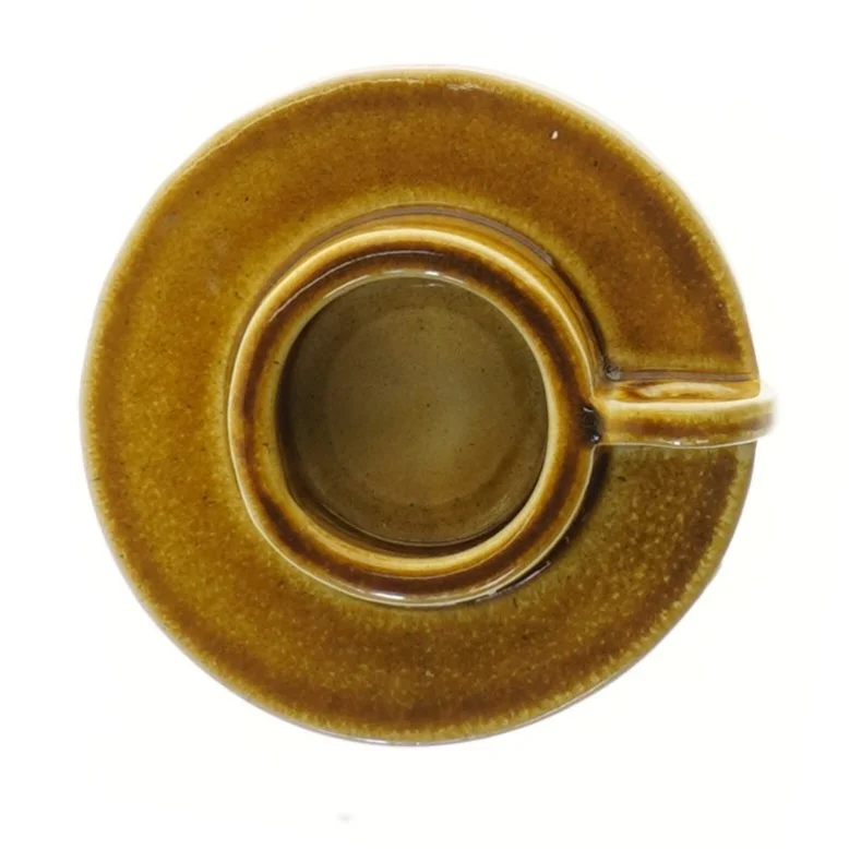 Keramisk lysestage med håndtag fra Lygtemose (str. 13 cm)