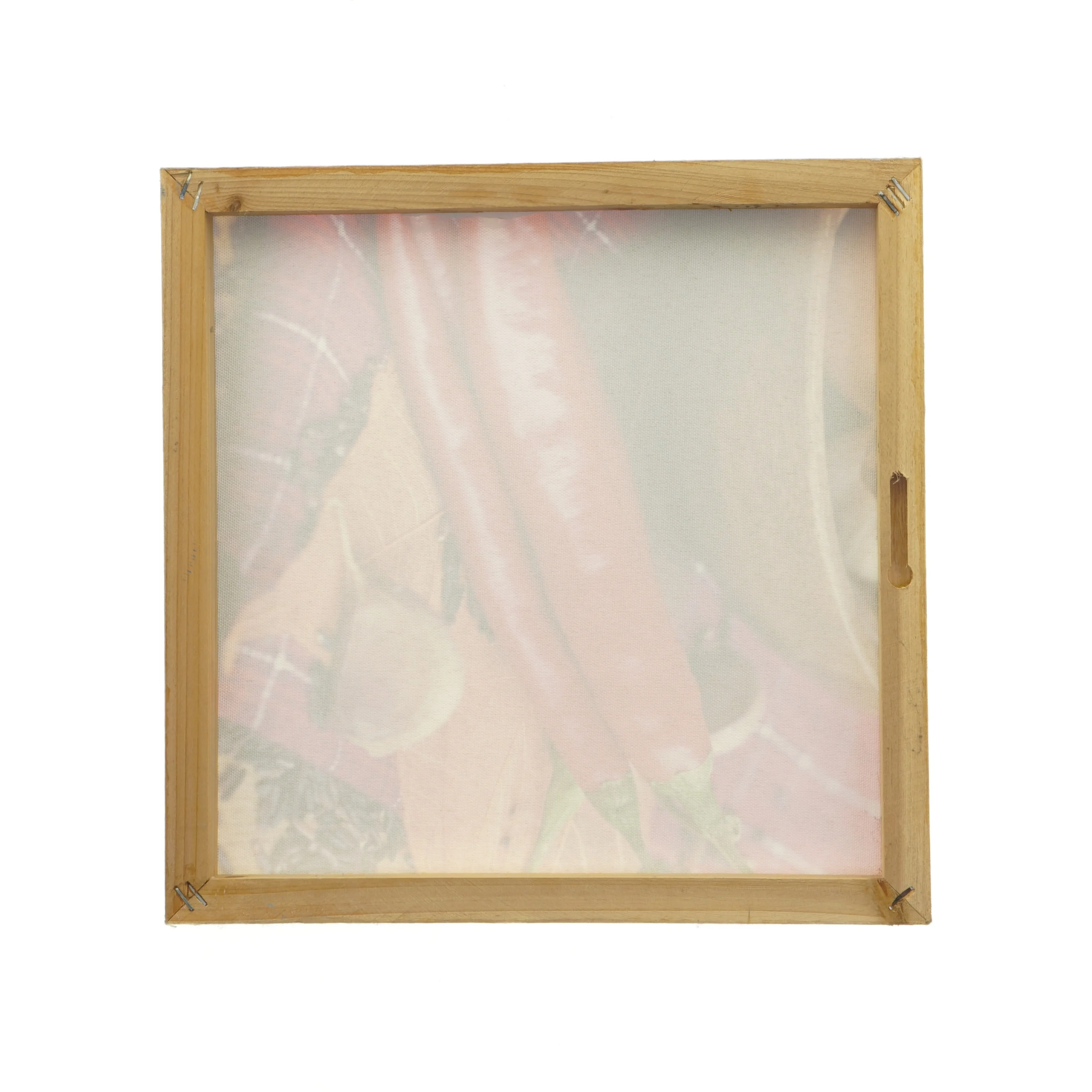 Lærredstryk med madmotiv (str. Størrelsen er ikke angivet, men virker som en standard mellemstor lærredsprint.)