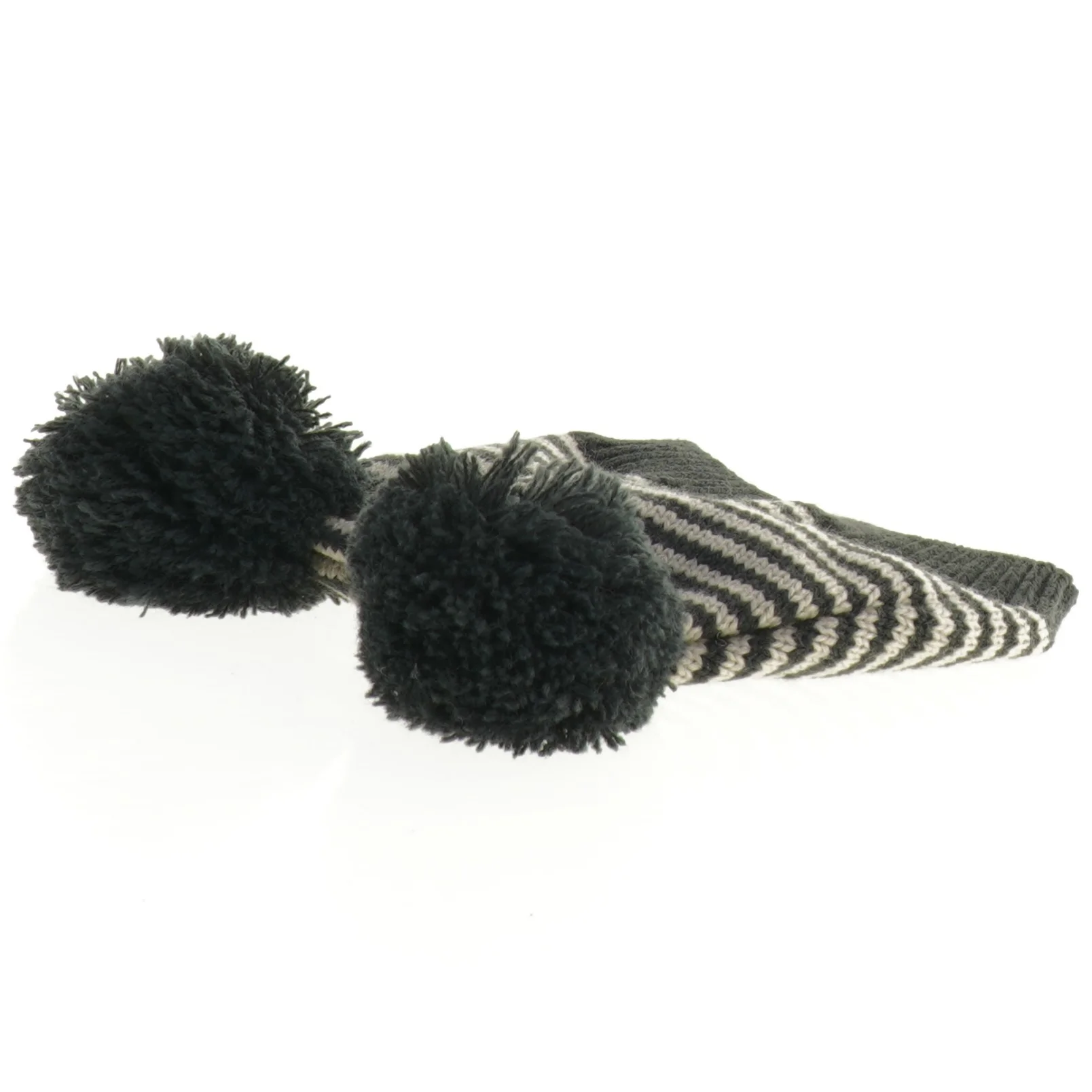 Stribet hue med pomponer fra Next (str. 6 mdr)