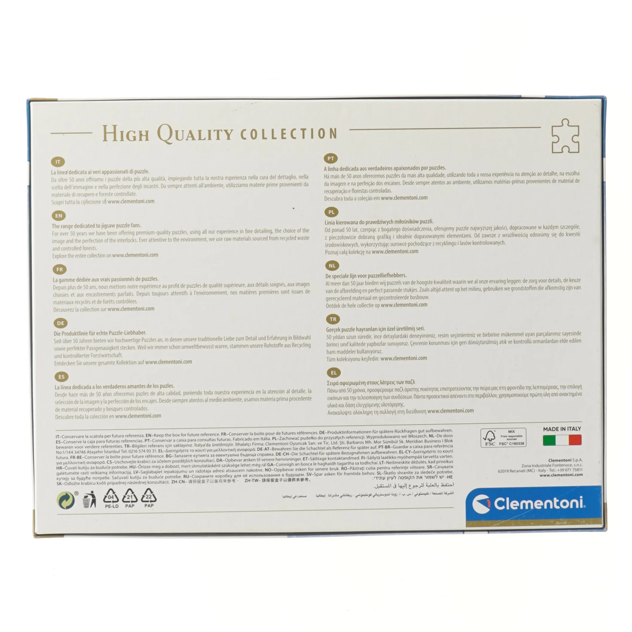 Justice League puslespil med 1.000 brikker fra Clementoni (str. 1000 brikker cm)