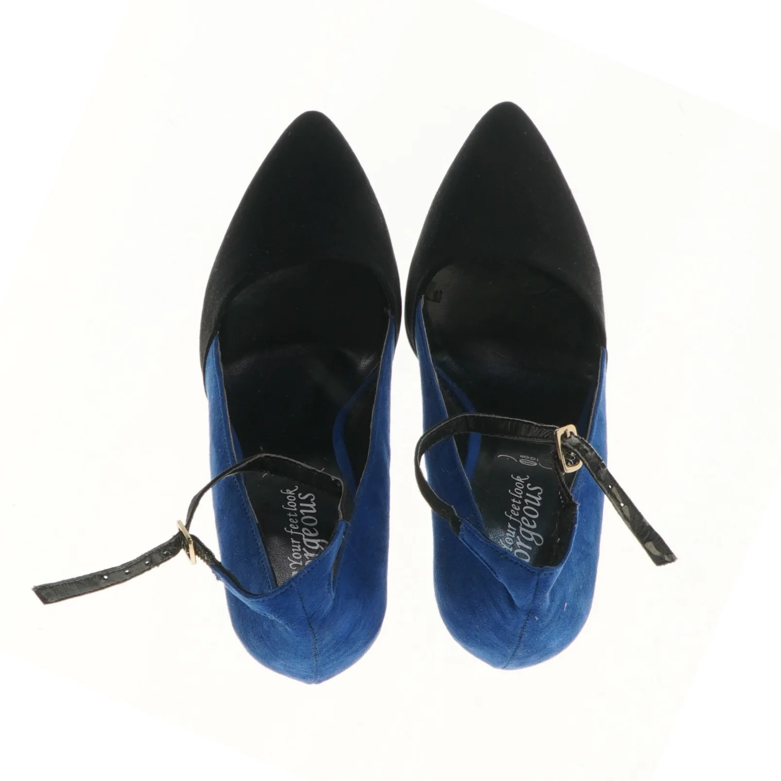 Højhælede sko med rem (str. 40 )