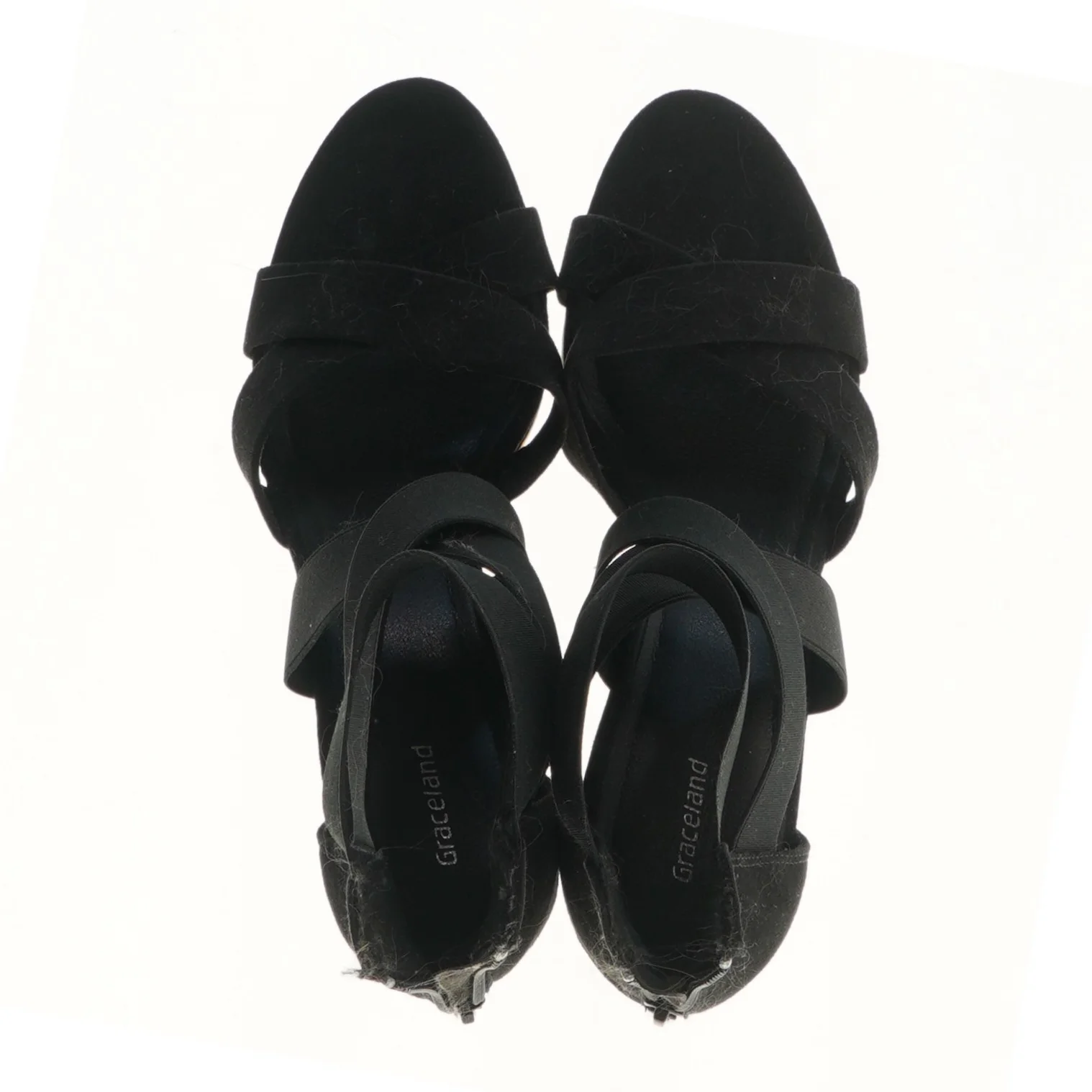 Sort kilehæl sandal str. 41 fra Graceland (str. 41 )