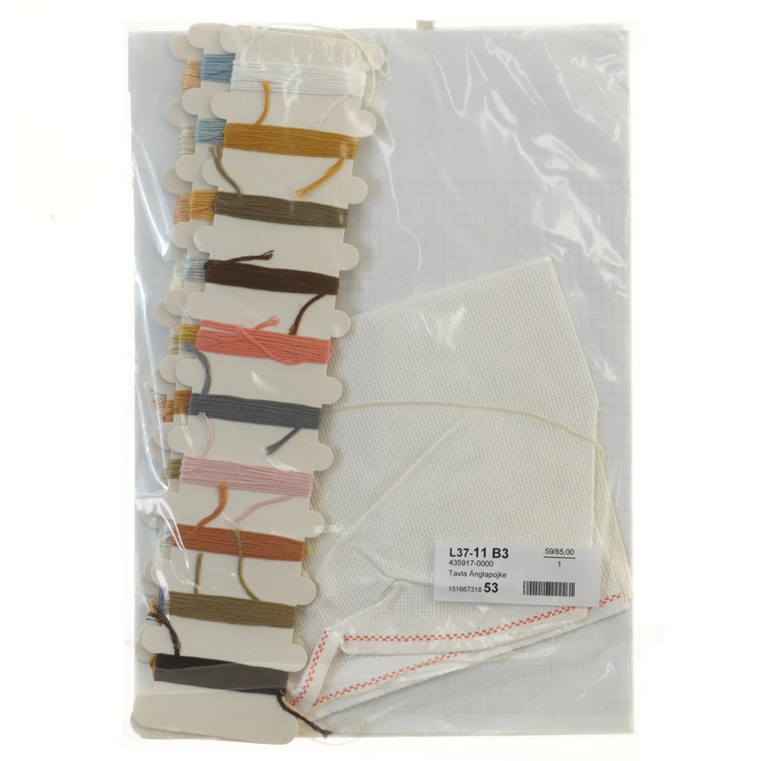  Broderi sæt(str. 16,5x23,5 cm) (str. 16,5x23,5 cm)