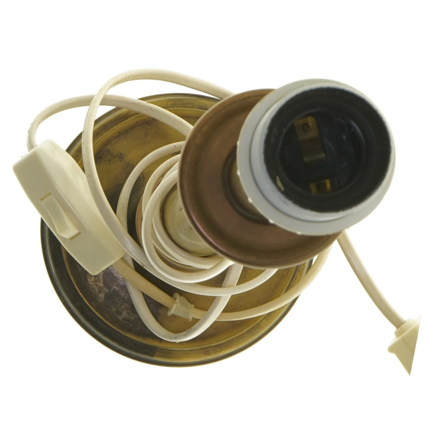 Bordlampe i messing (str. 43,5 cm)