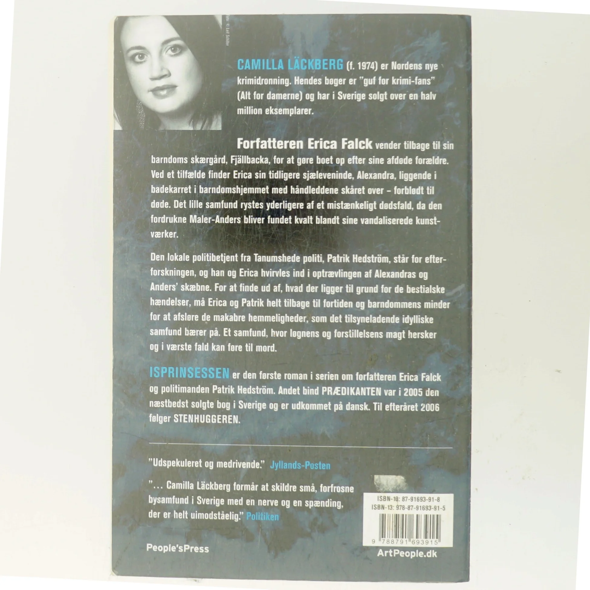 Isprinsessen : kriminalroman af Camilla Läckberg (Bog)